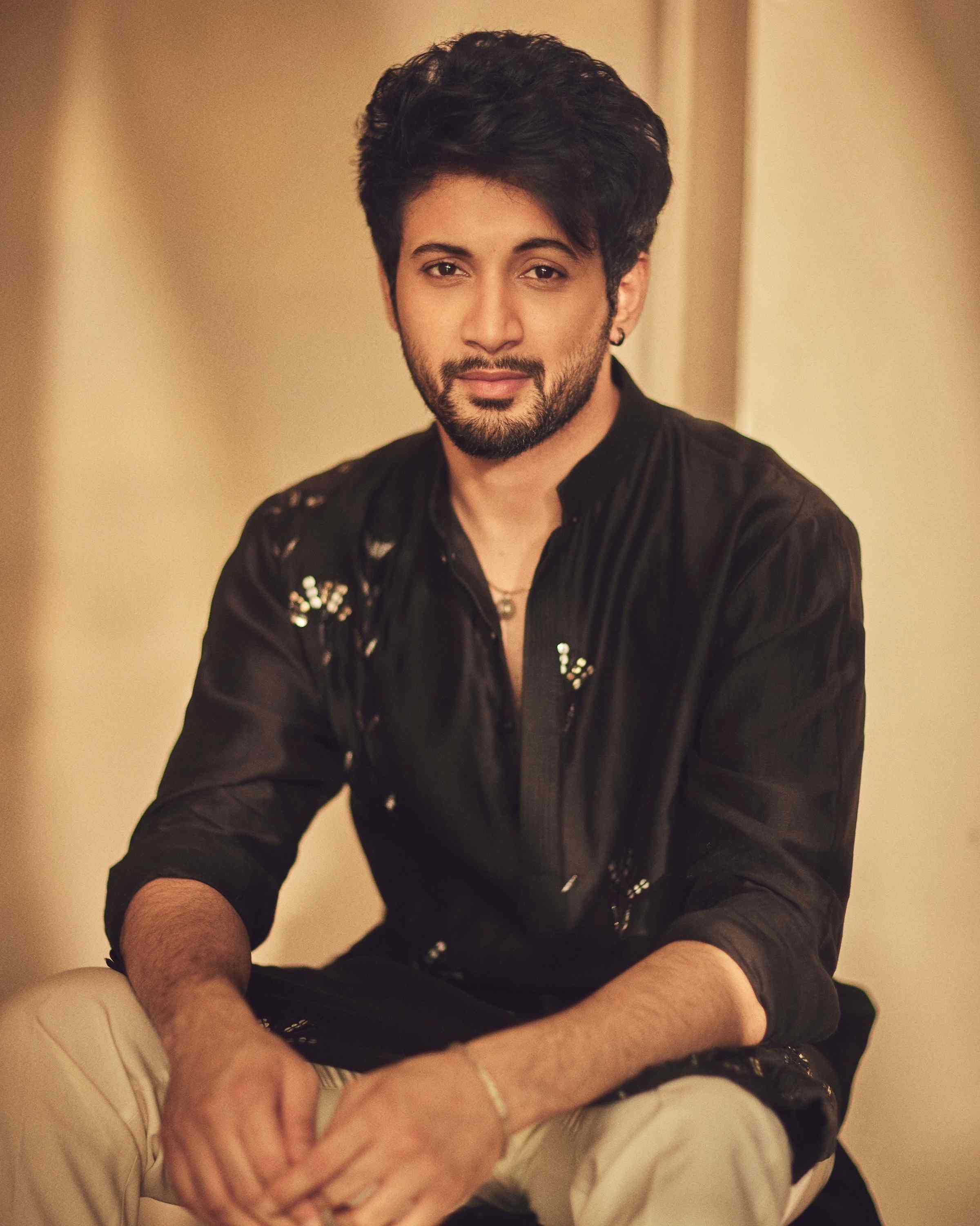 Black Sequin Kurta Set