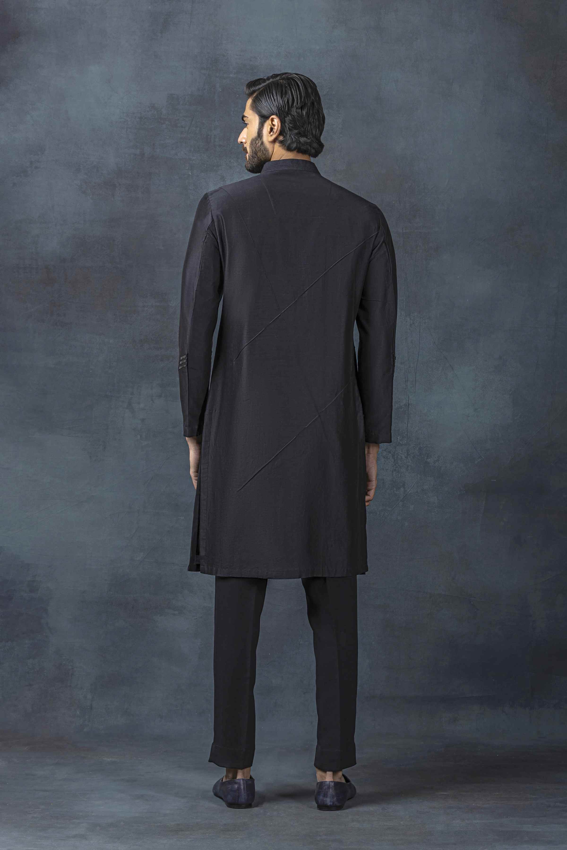 Black Reel Kurta Set