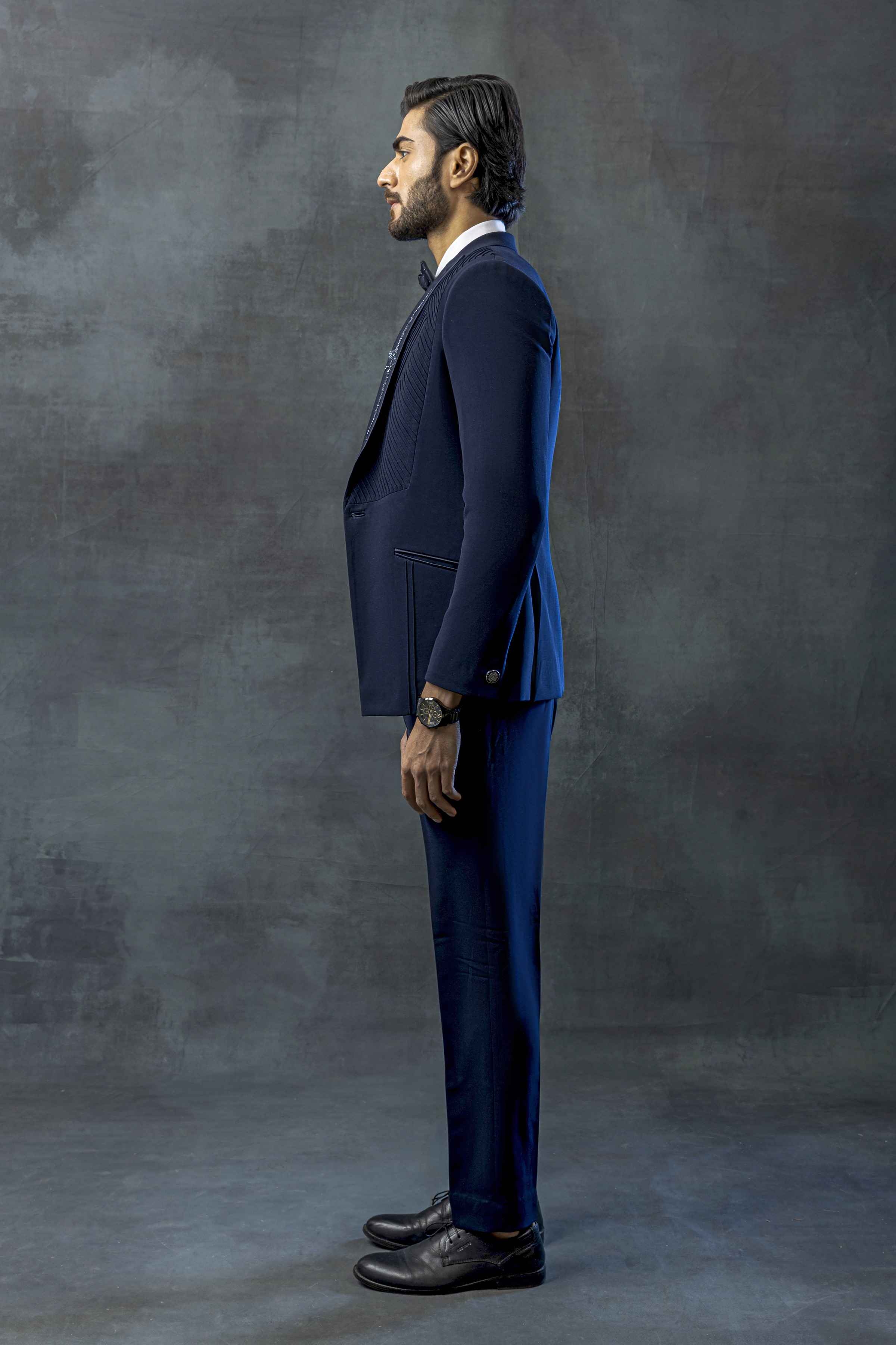 Blue Tuxedo With Satin Collar