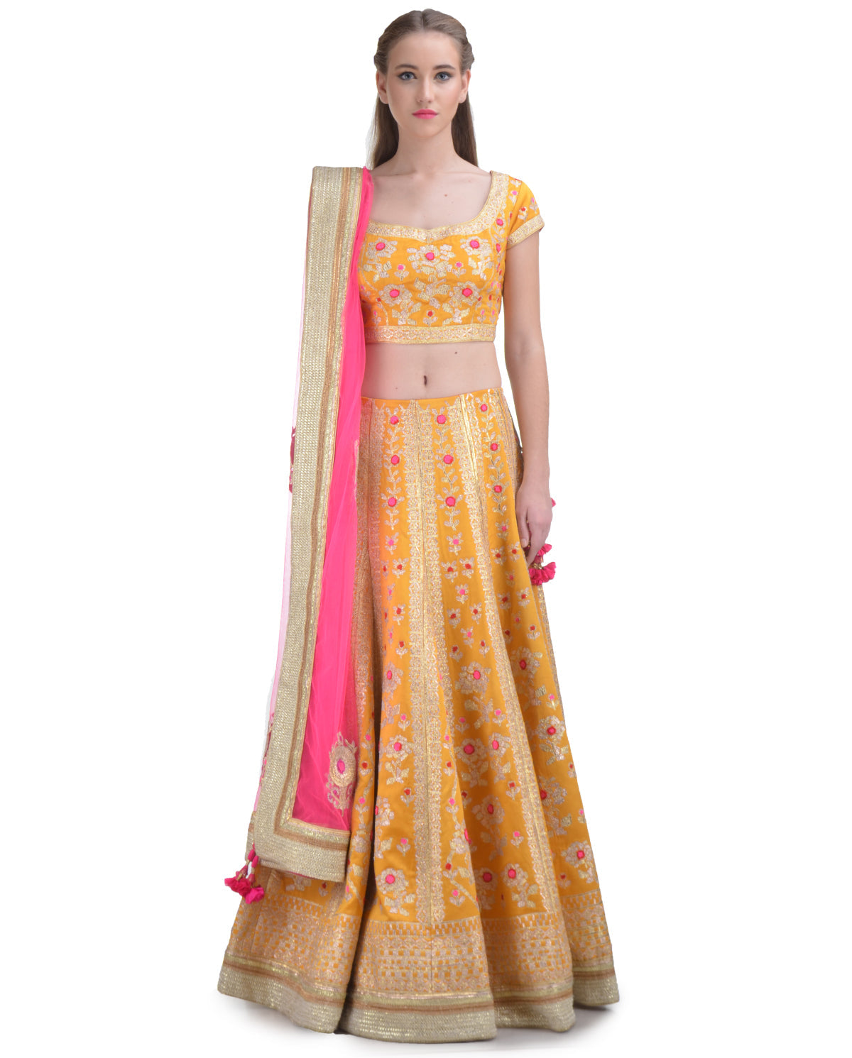Bright Marigold Lehenga Set