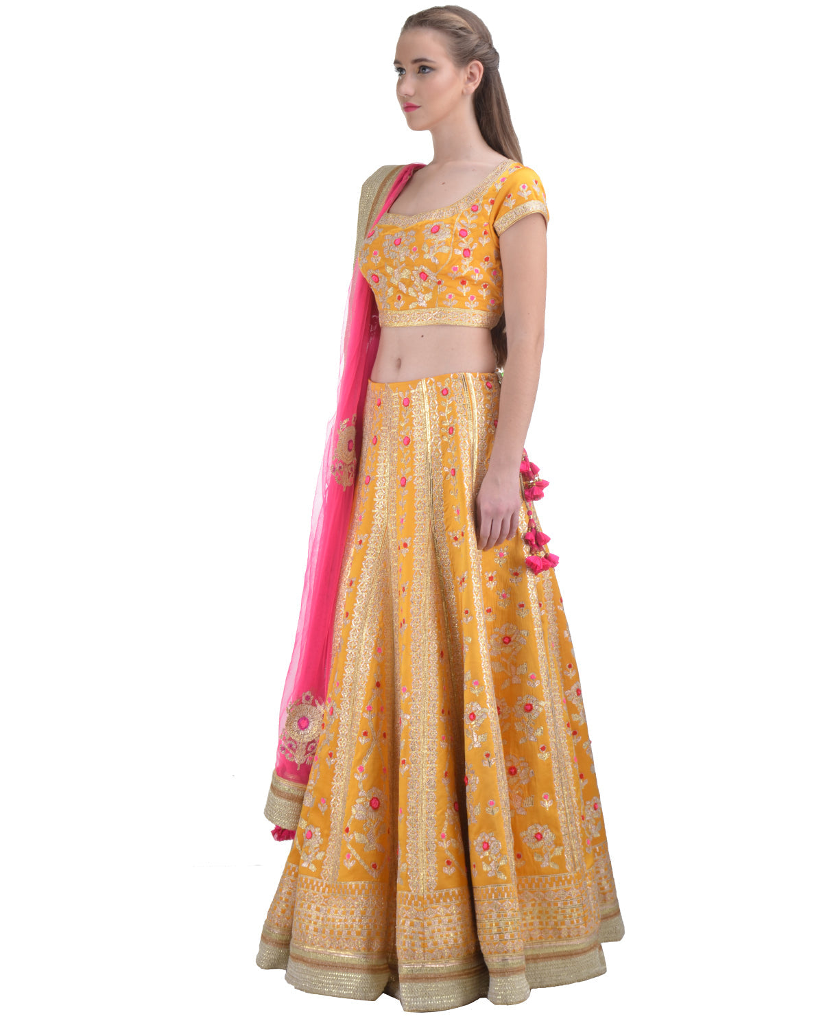 Bright Marigold Lehenga Set