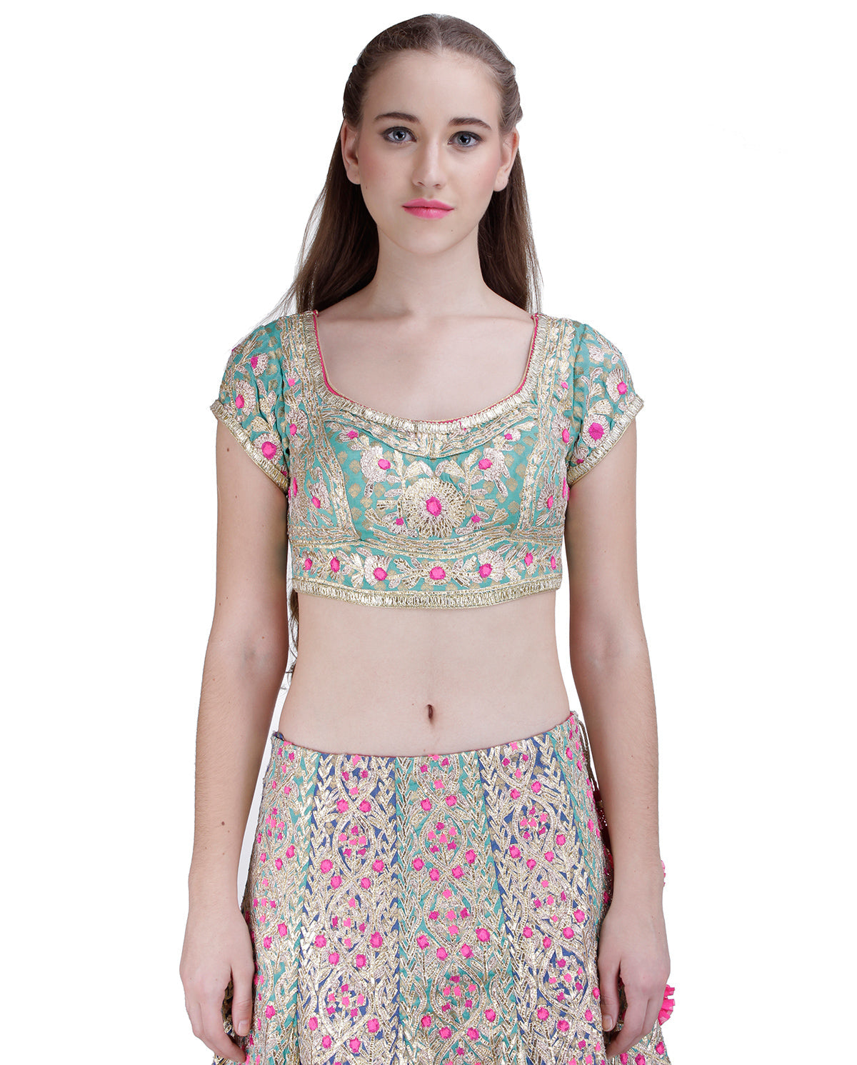 Turquoise  Lehenga set