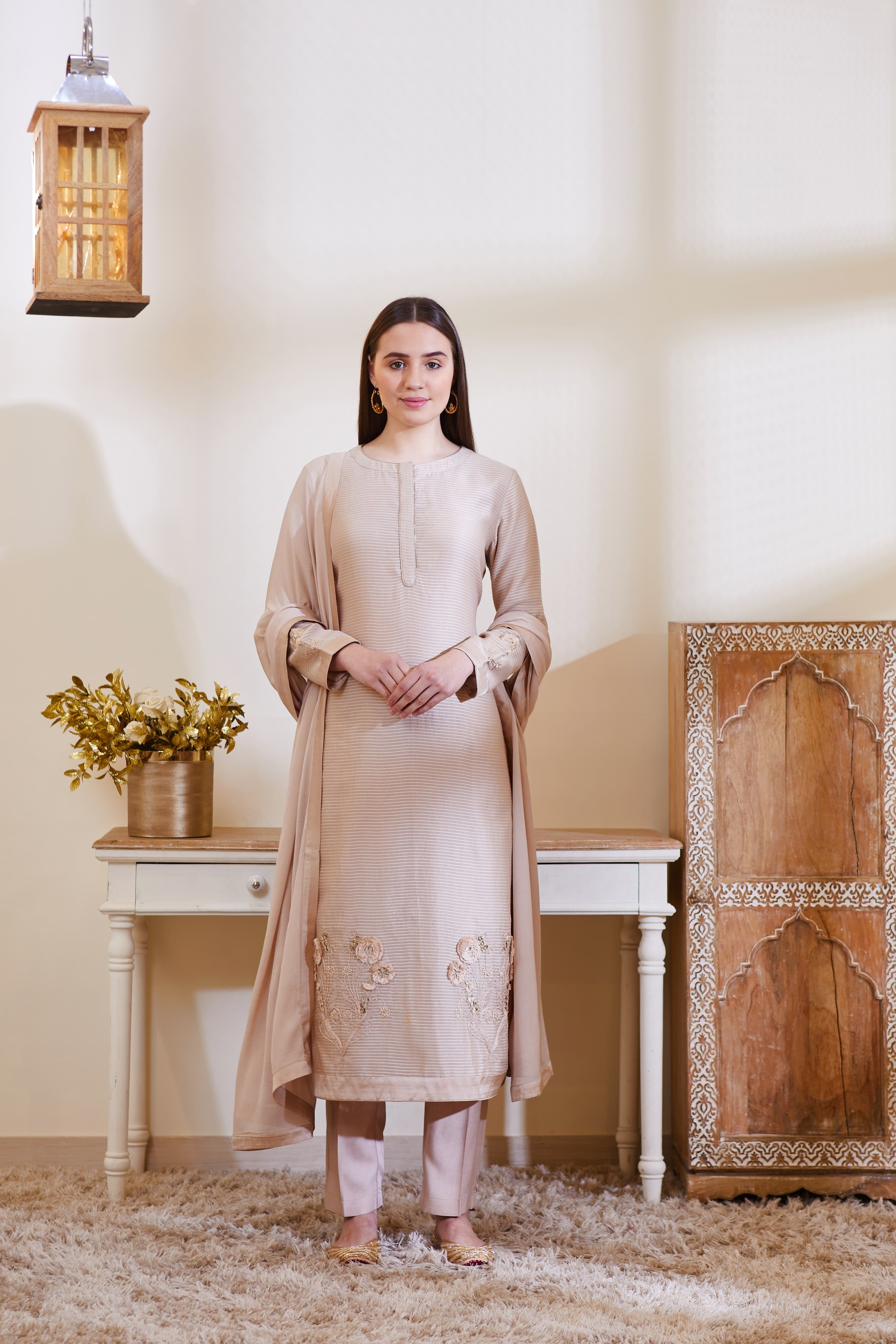 Neutral Kurta Set
