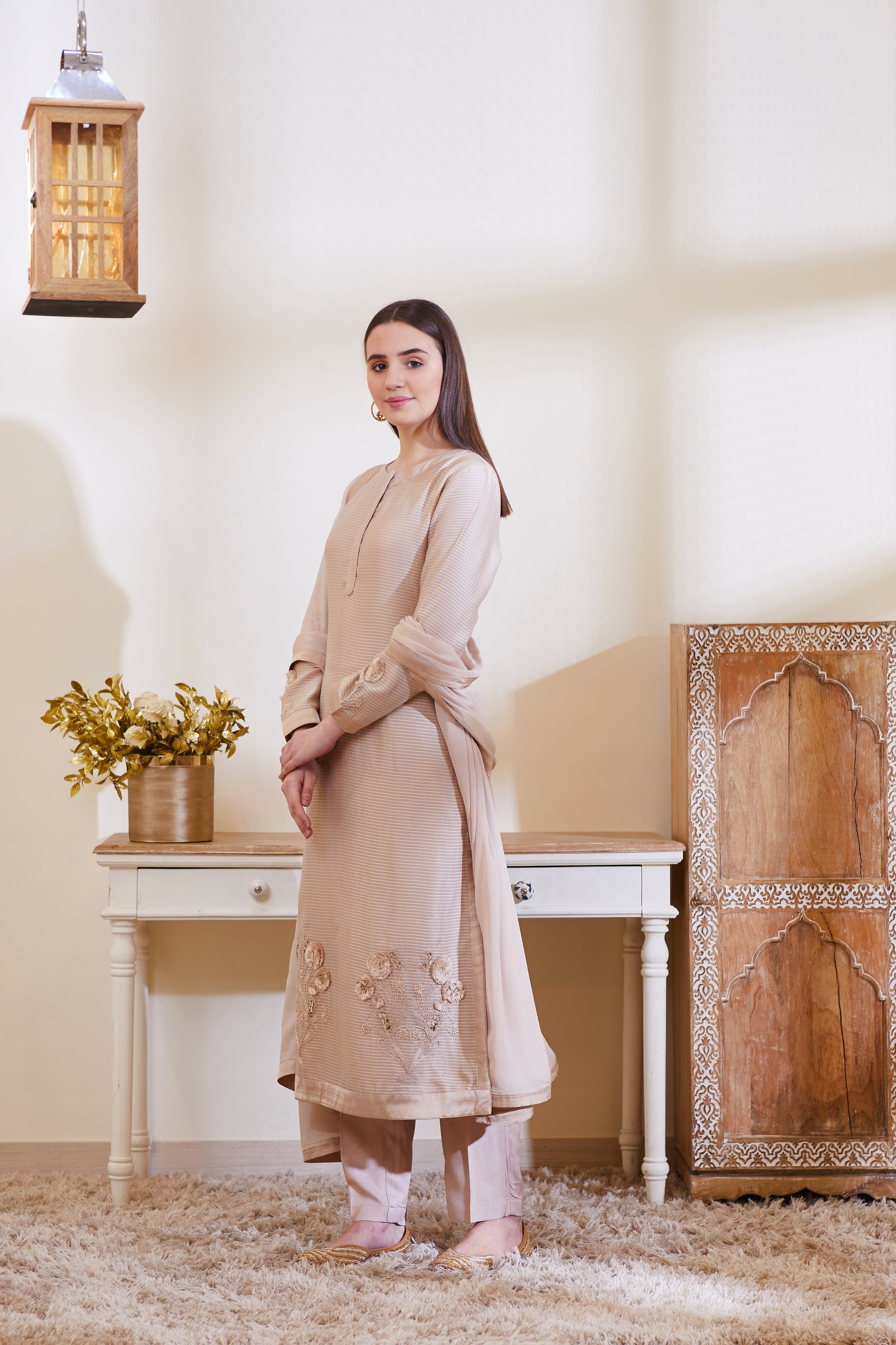Neutral Kurta Set