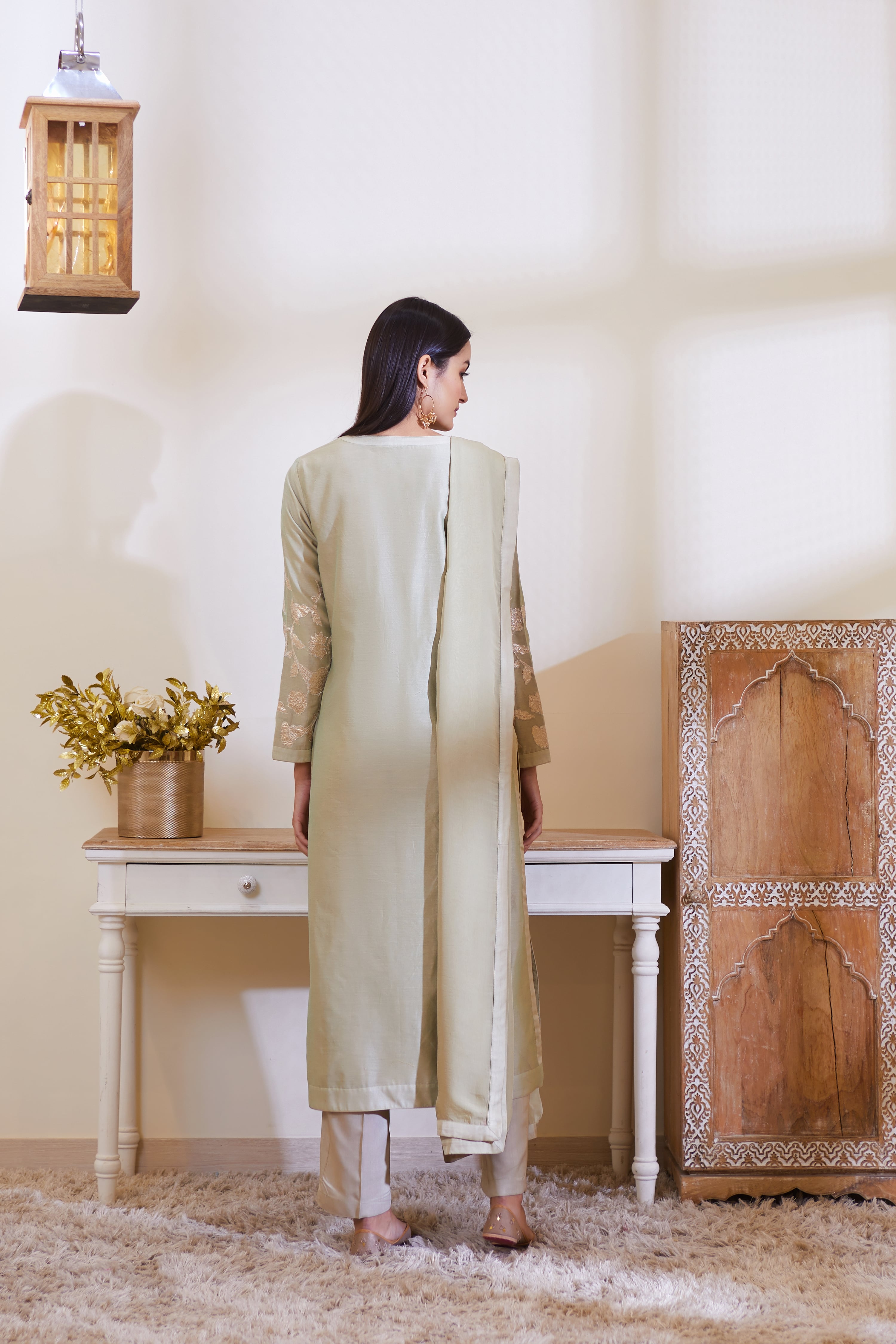 Fog Green Kurta Set