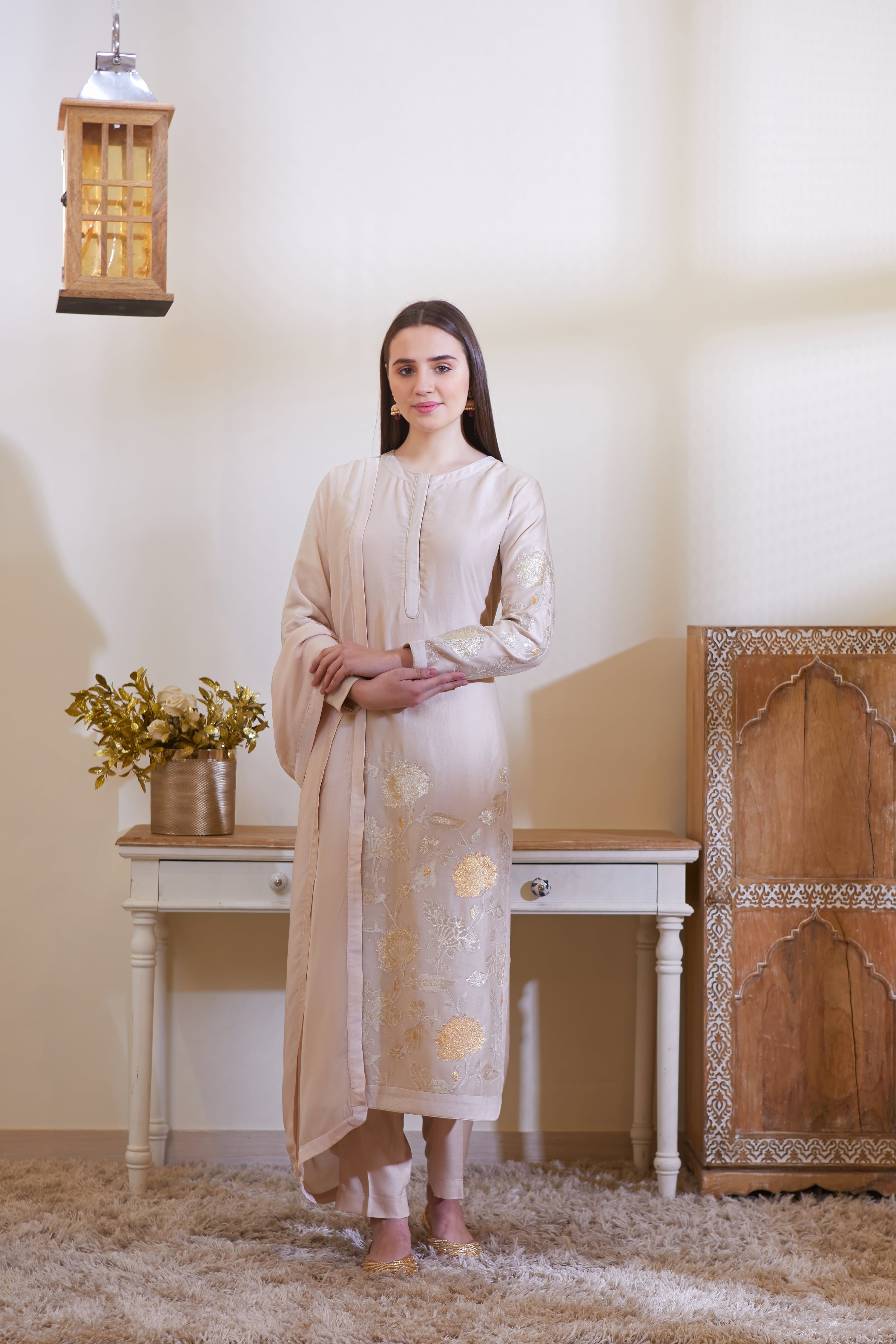 Neutral Kurta Set
