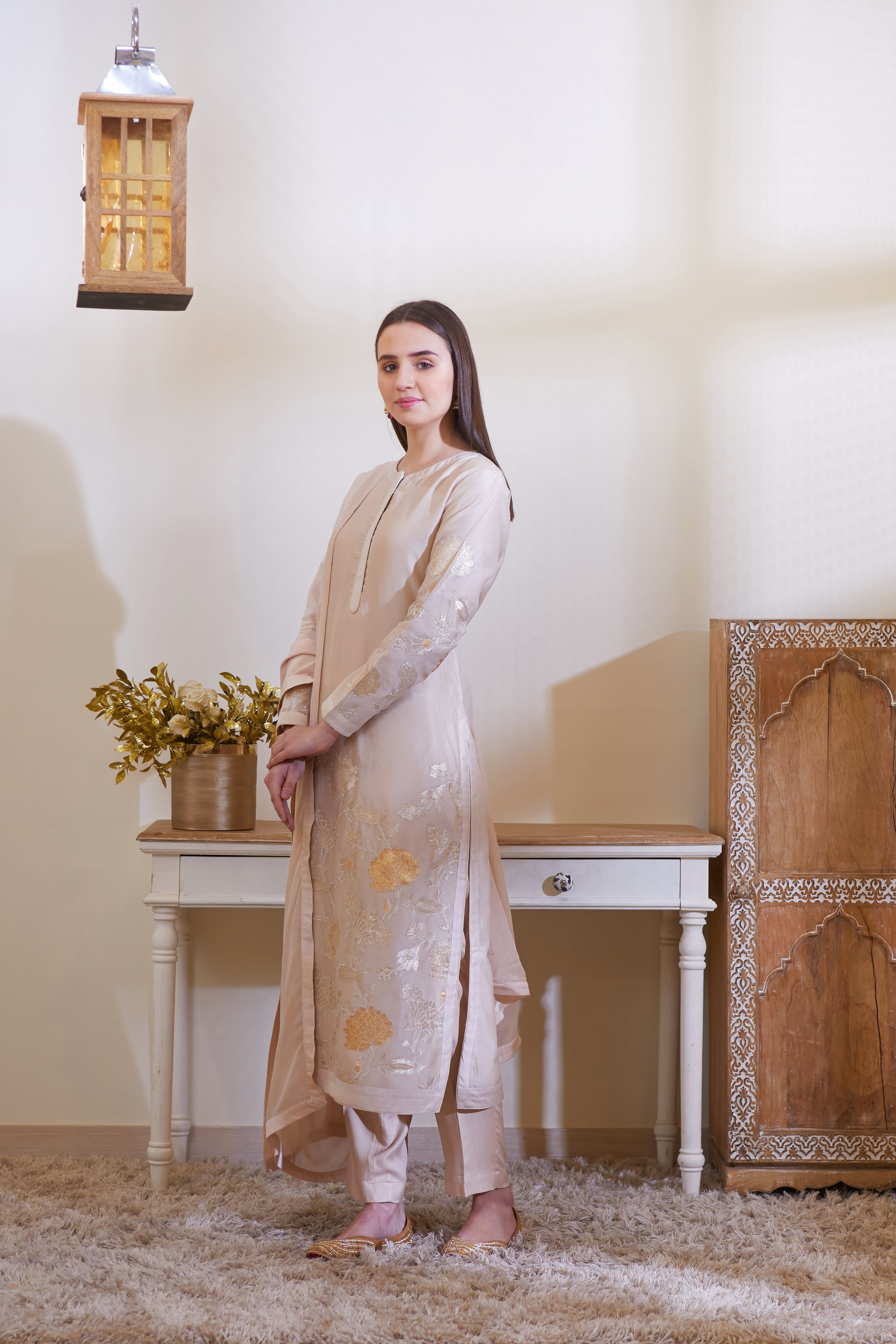 Neutral Kurta Set