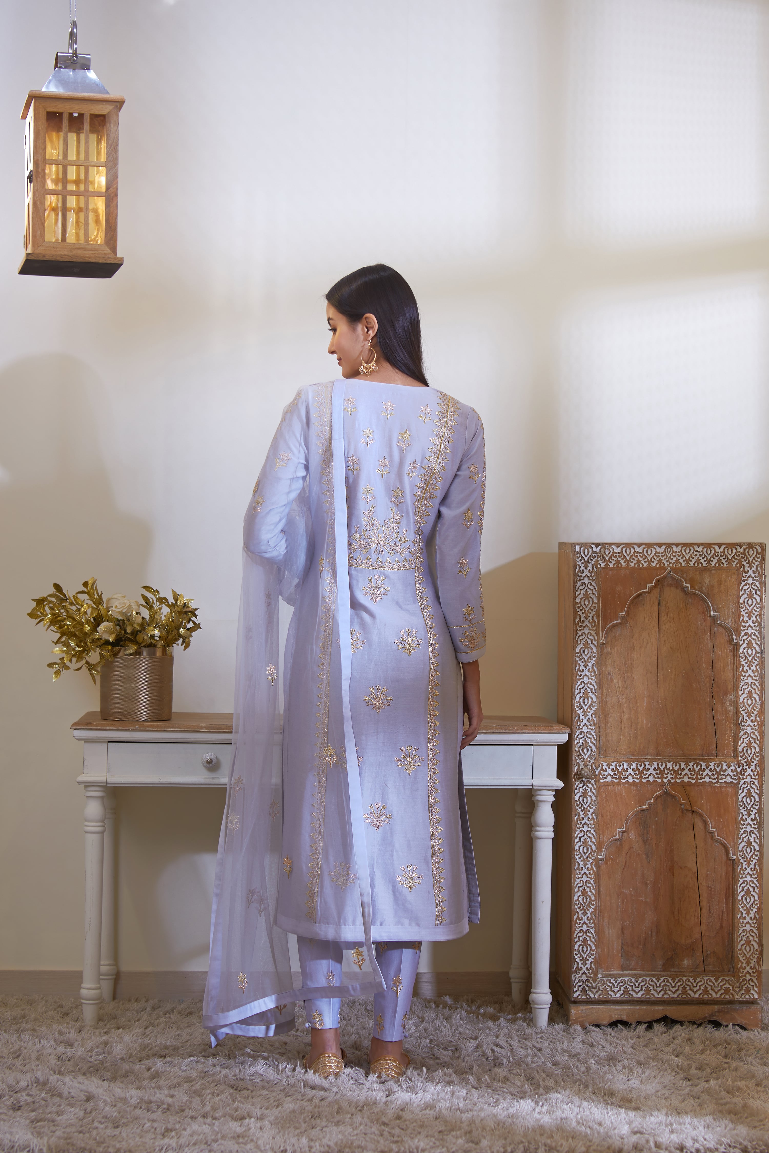 Powder Blue Kurta Set