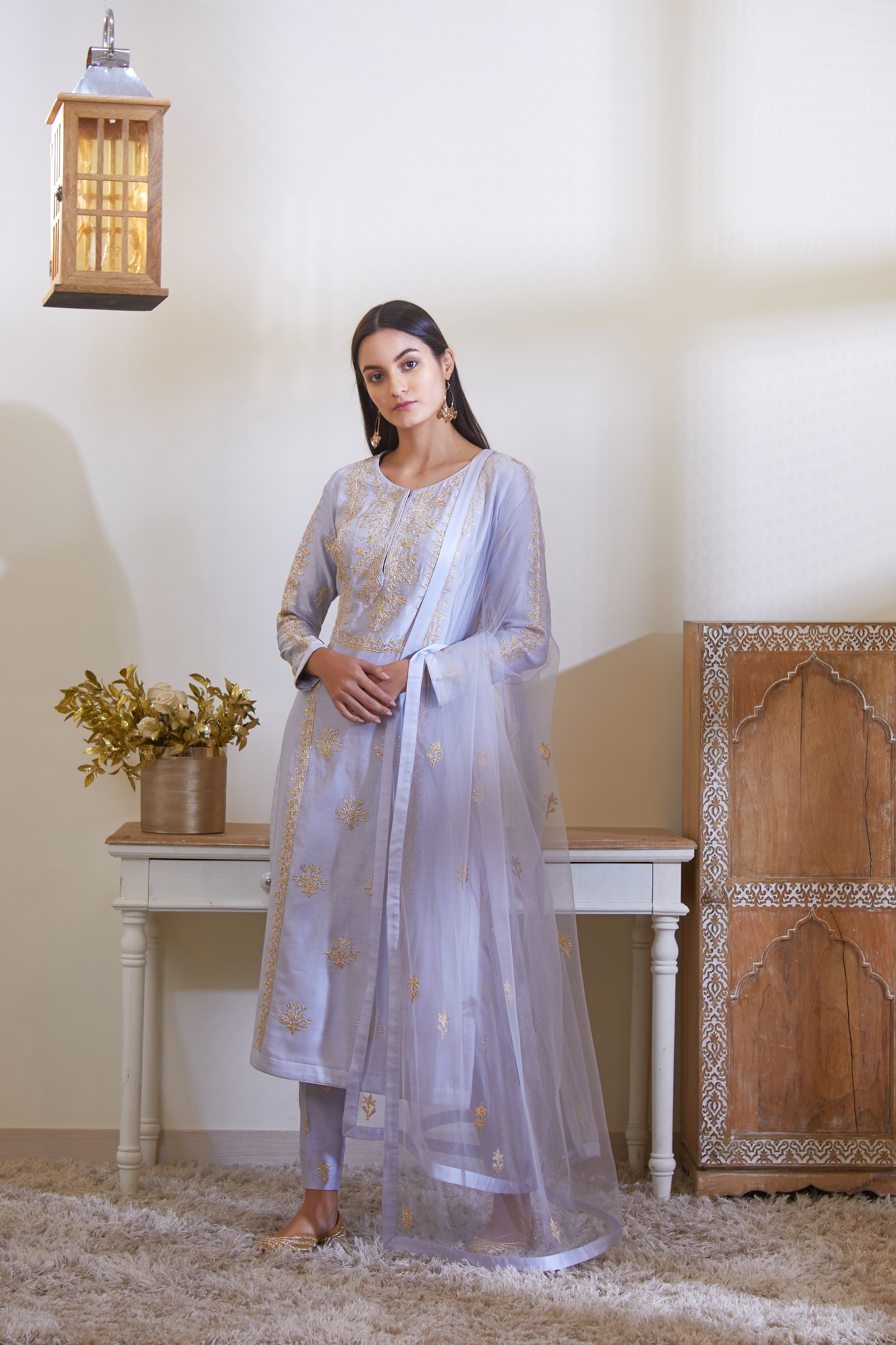 Powder Blue Kurta Set