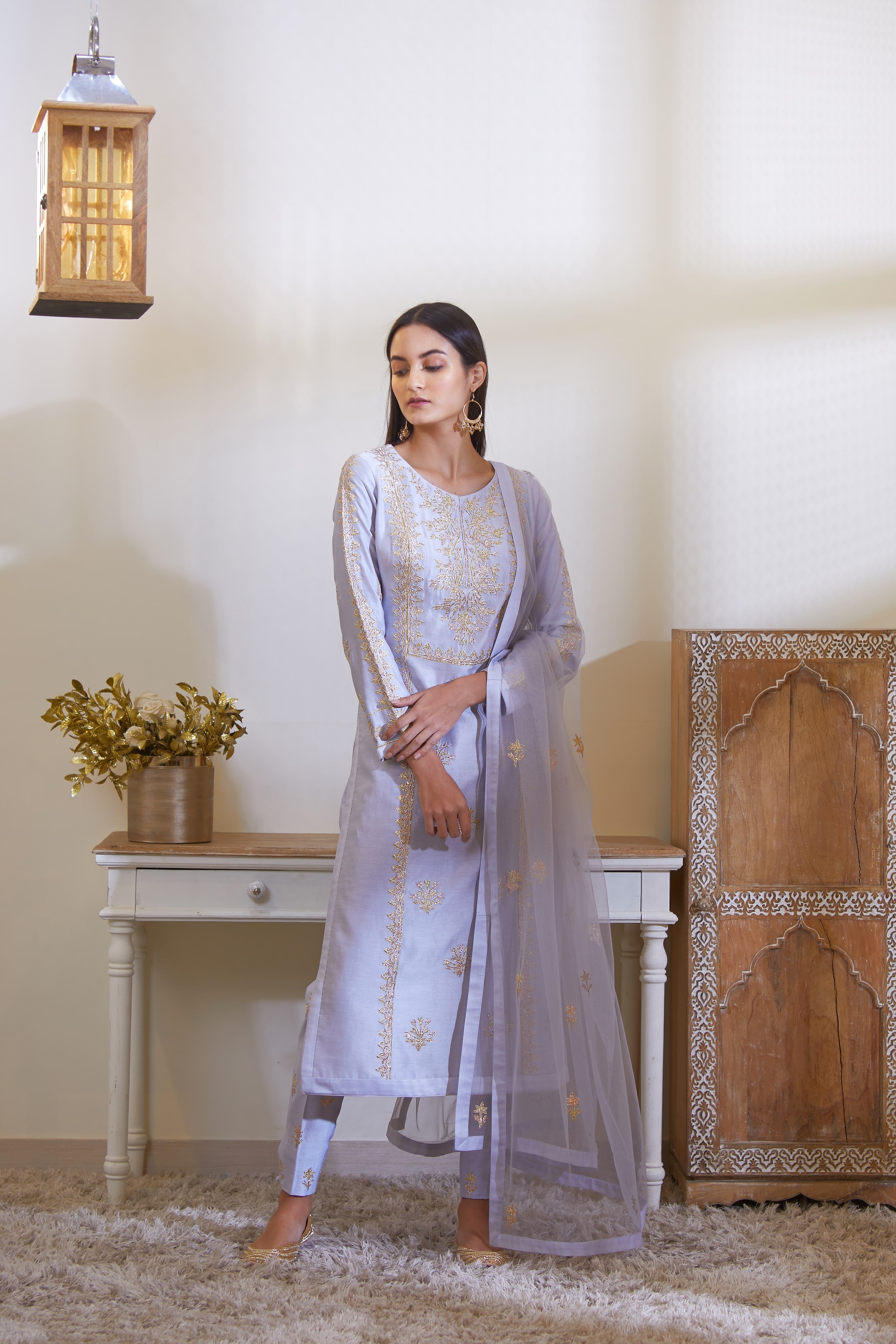 Powder Blue Kurta Set