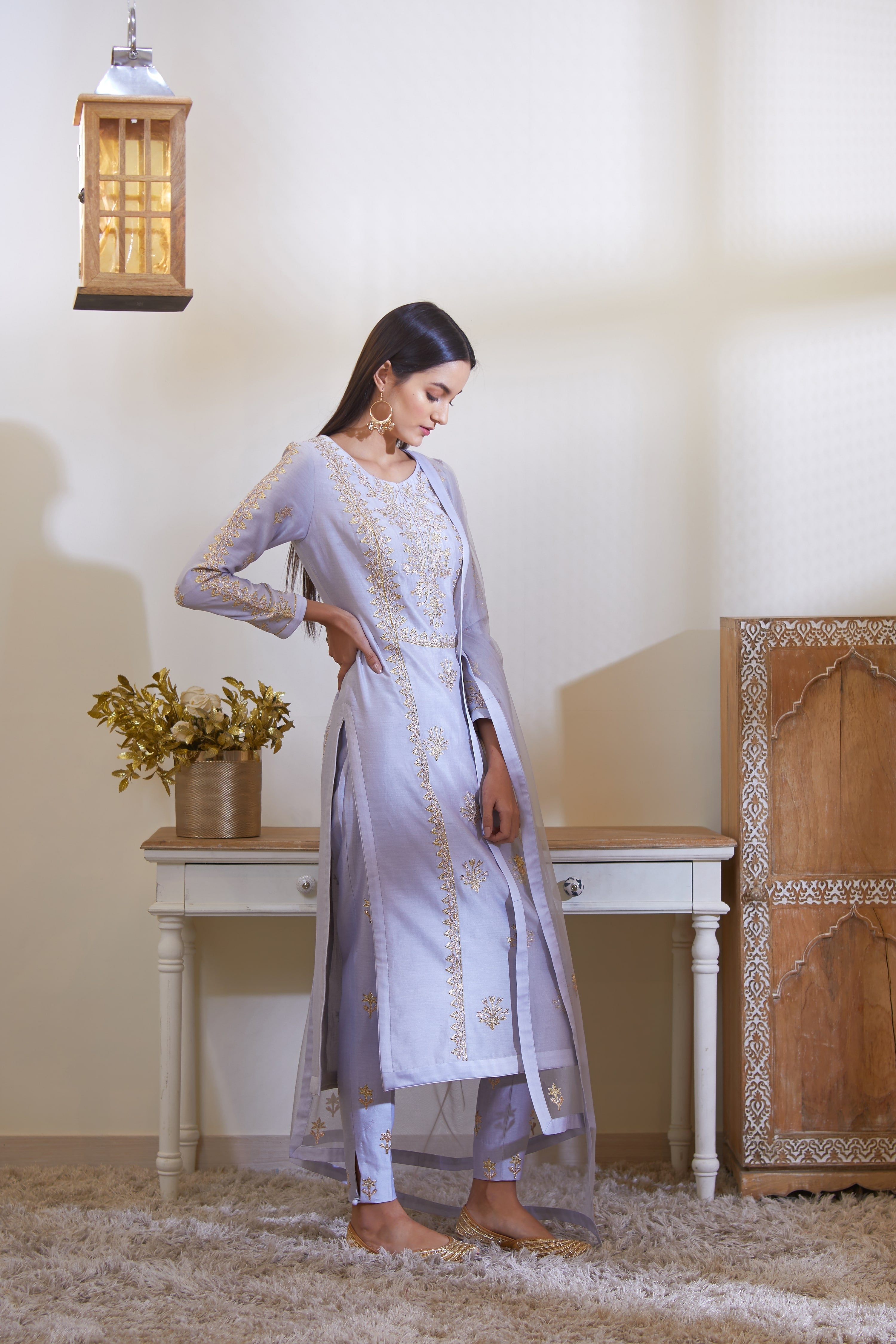 Powder Blue Kurta Set