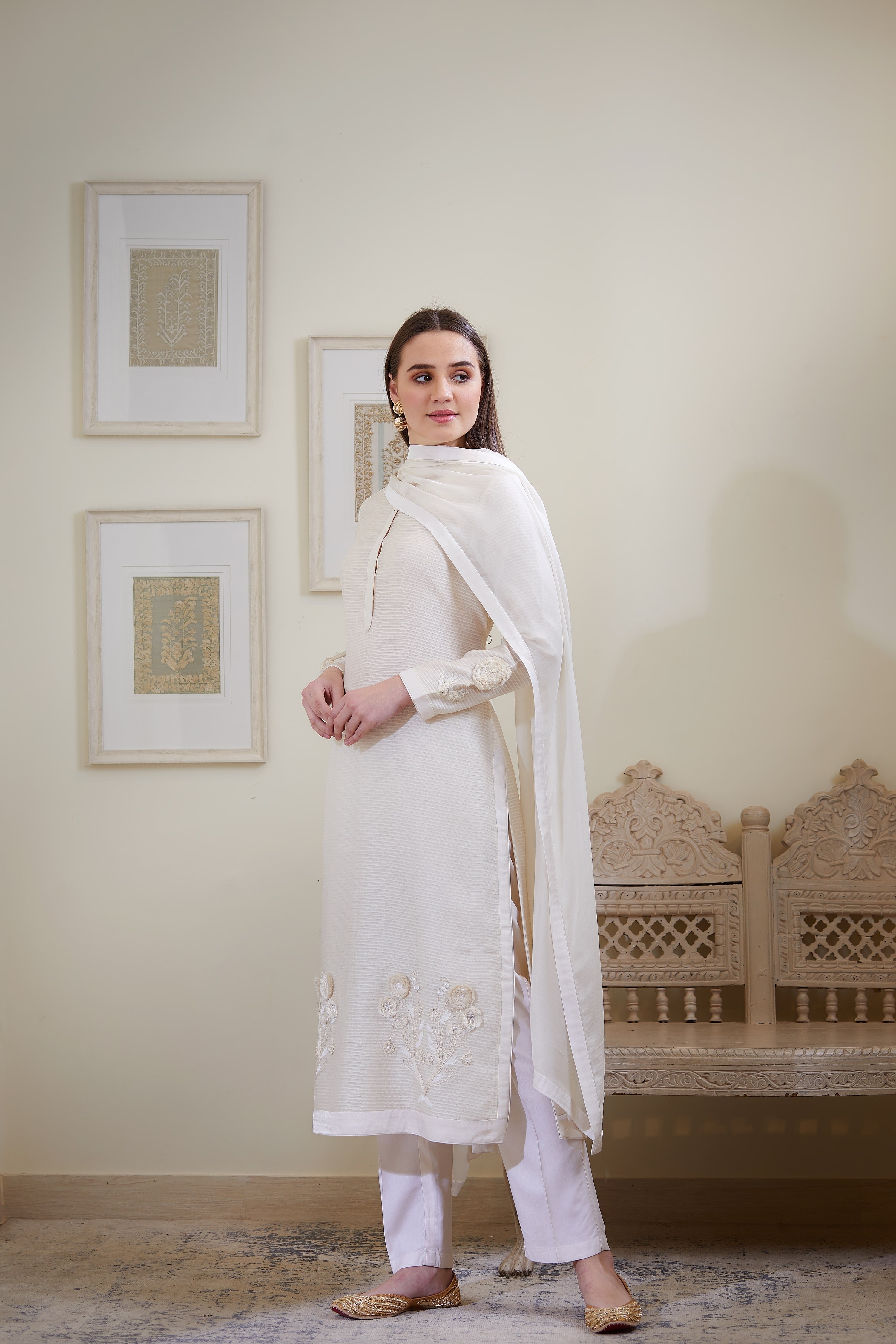 Ivory Kurta Set
