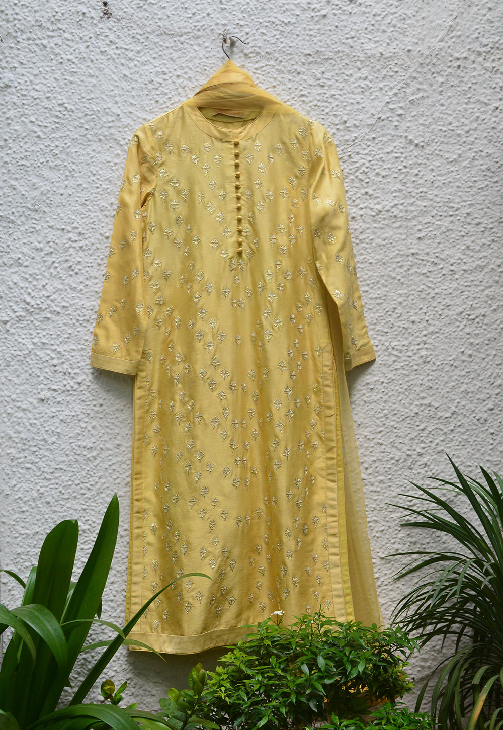 Light Mustard Kurta Set