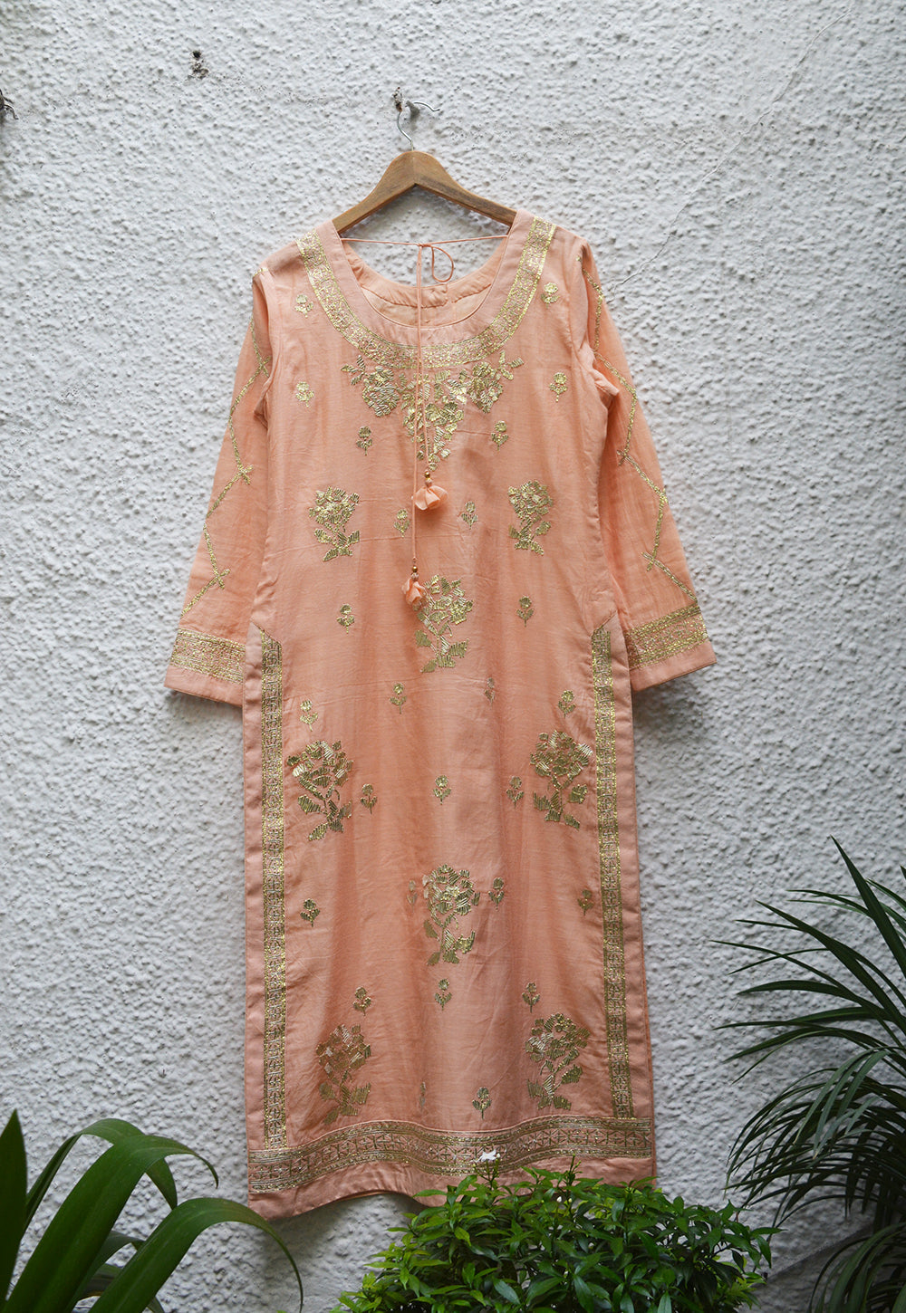 Peach Kurta Set