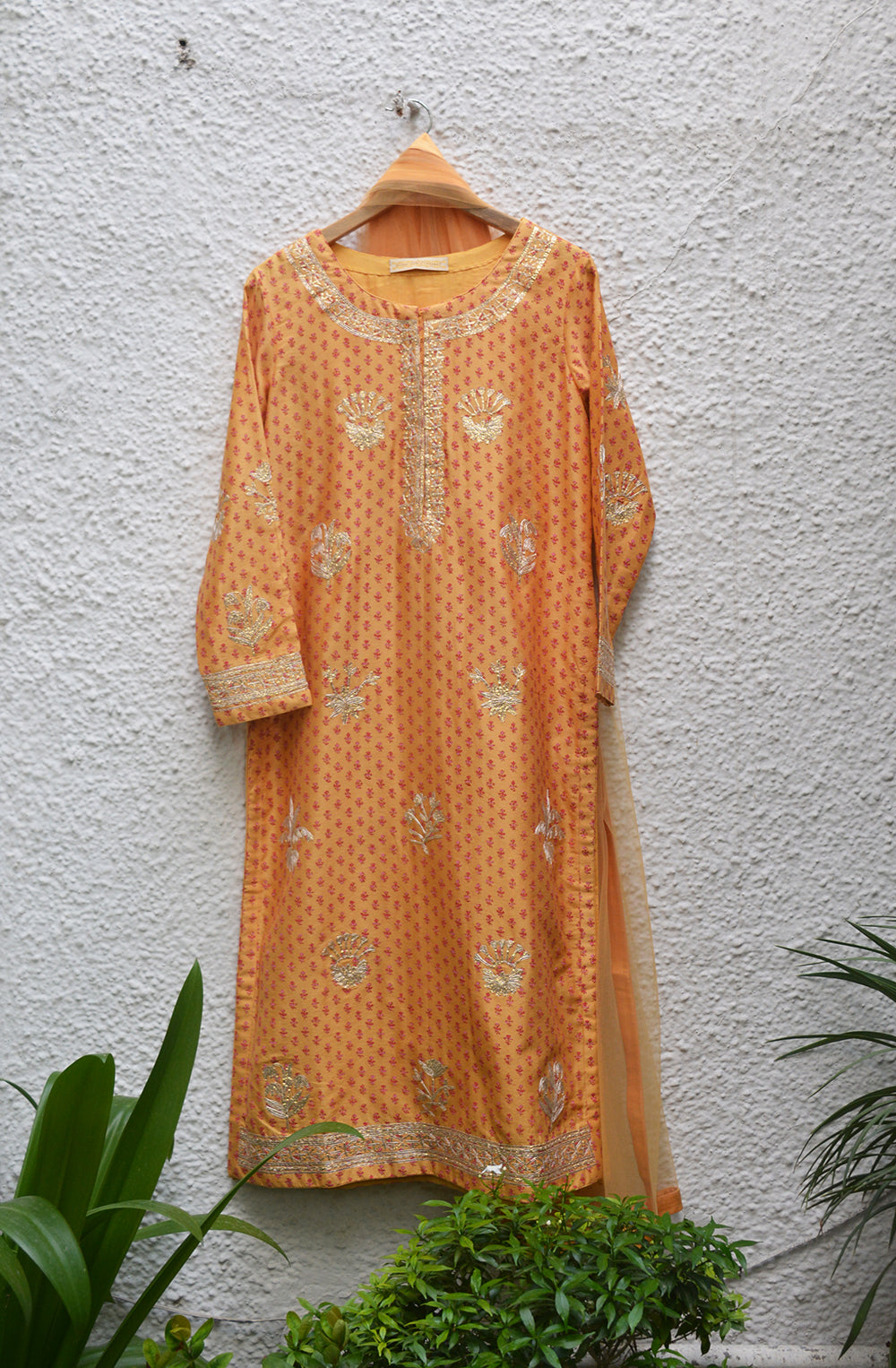 Orange Kurta Set