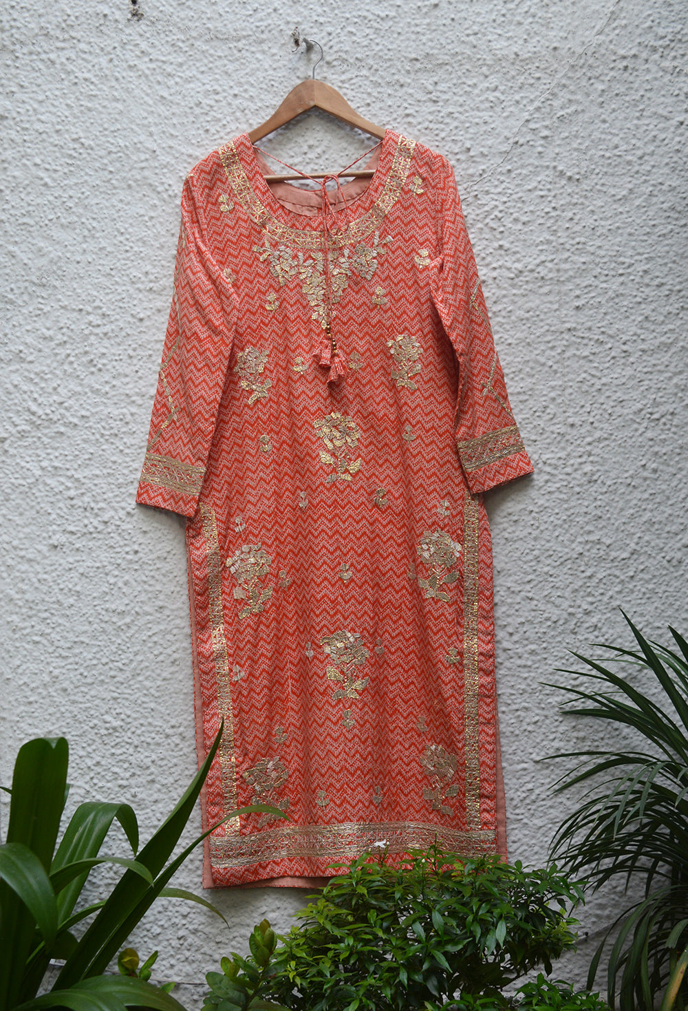 Coral Kurta Set