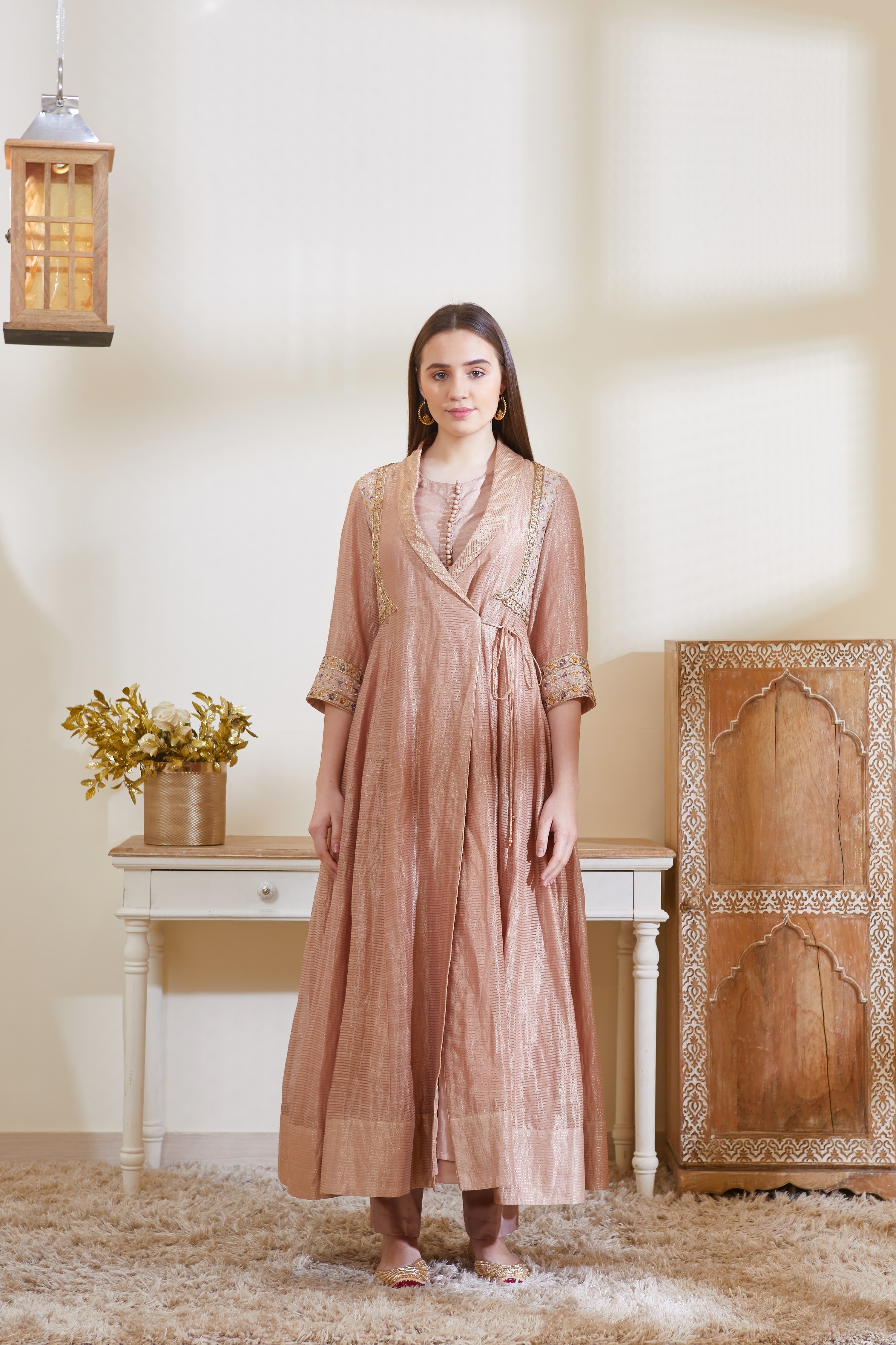 Old Rose Pink Kurta Set
