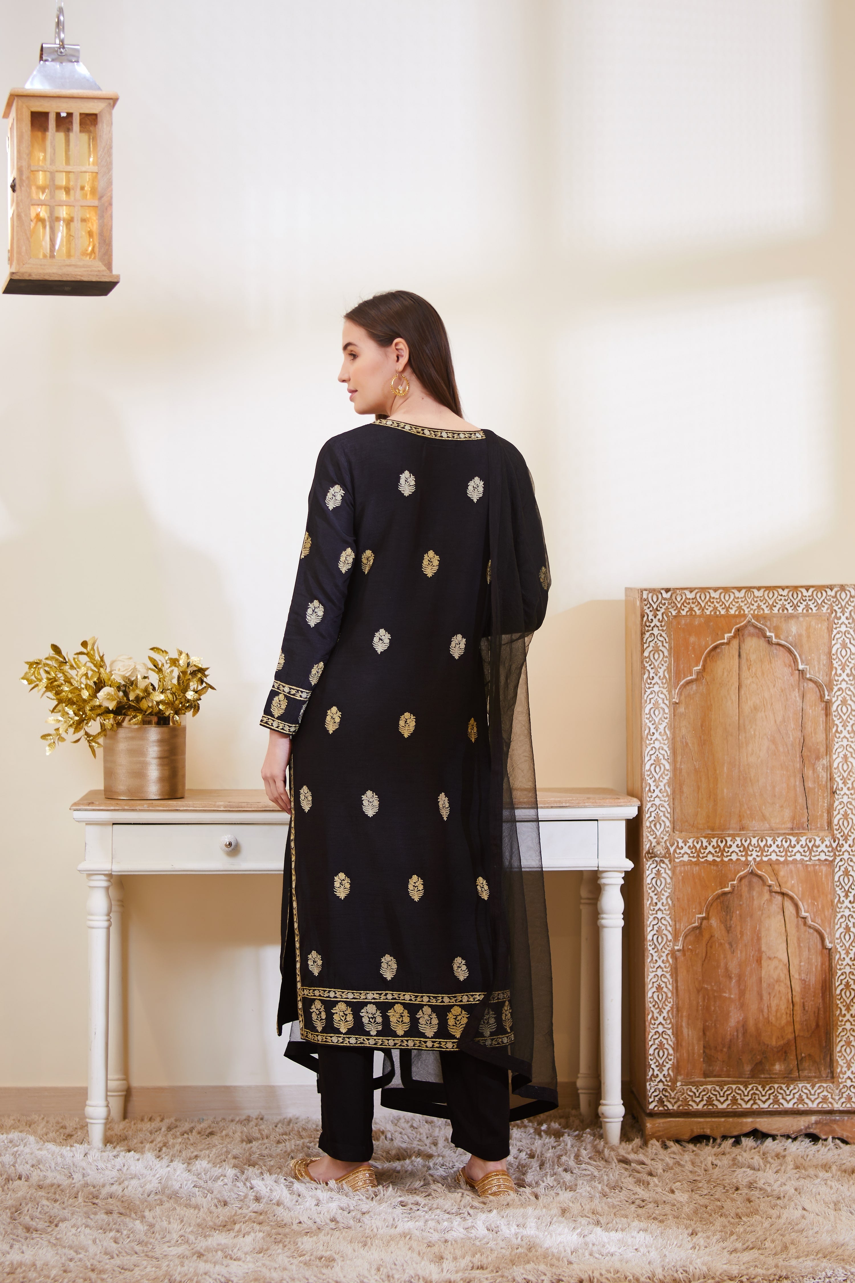 Black Kurta Set