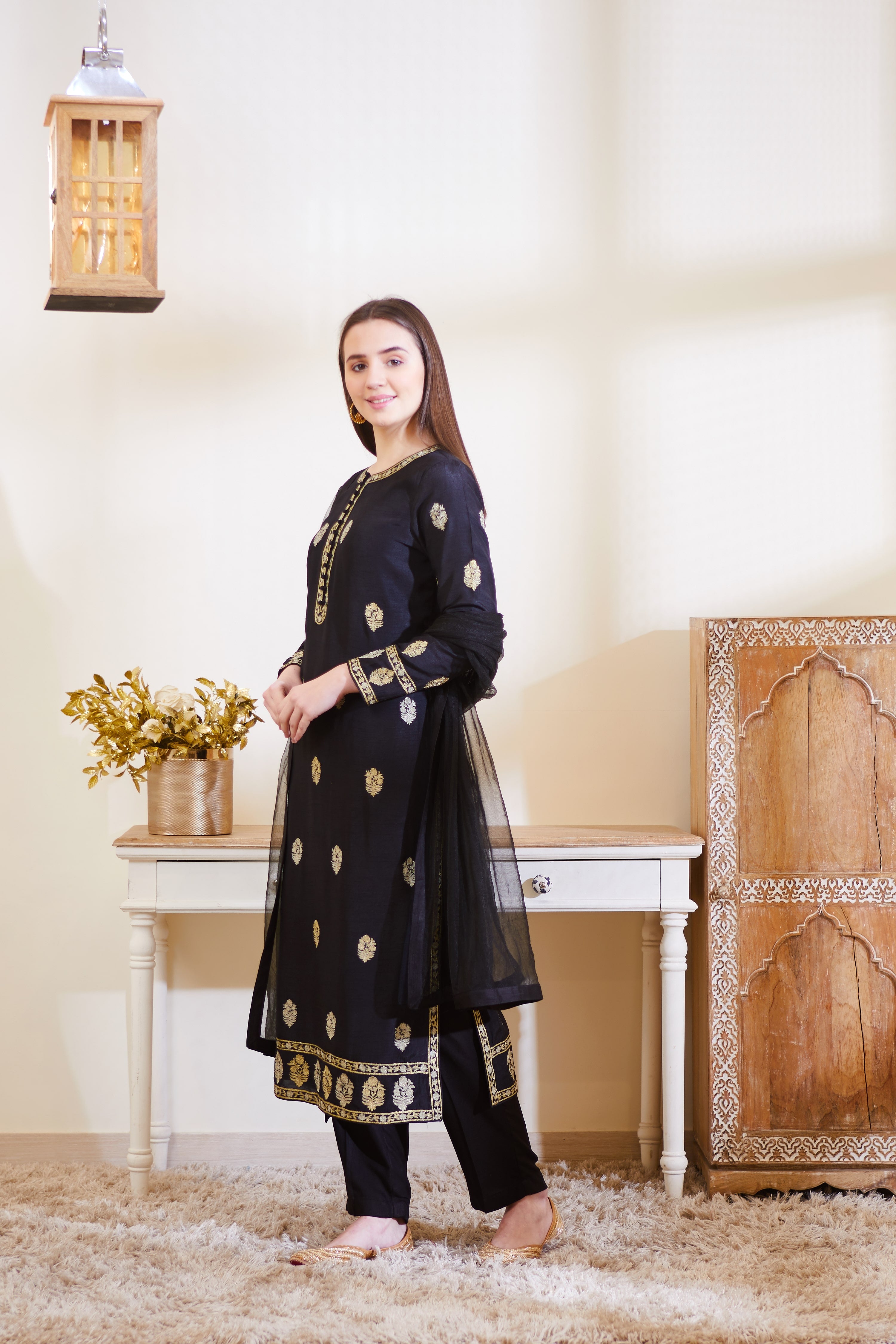 Black Kurta Set