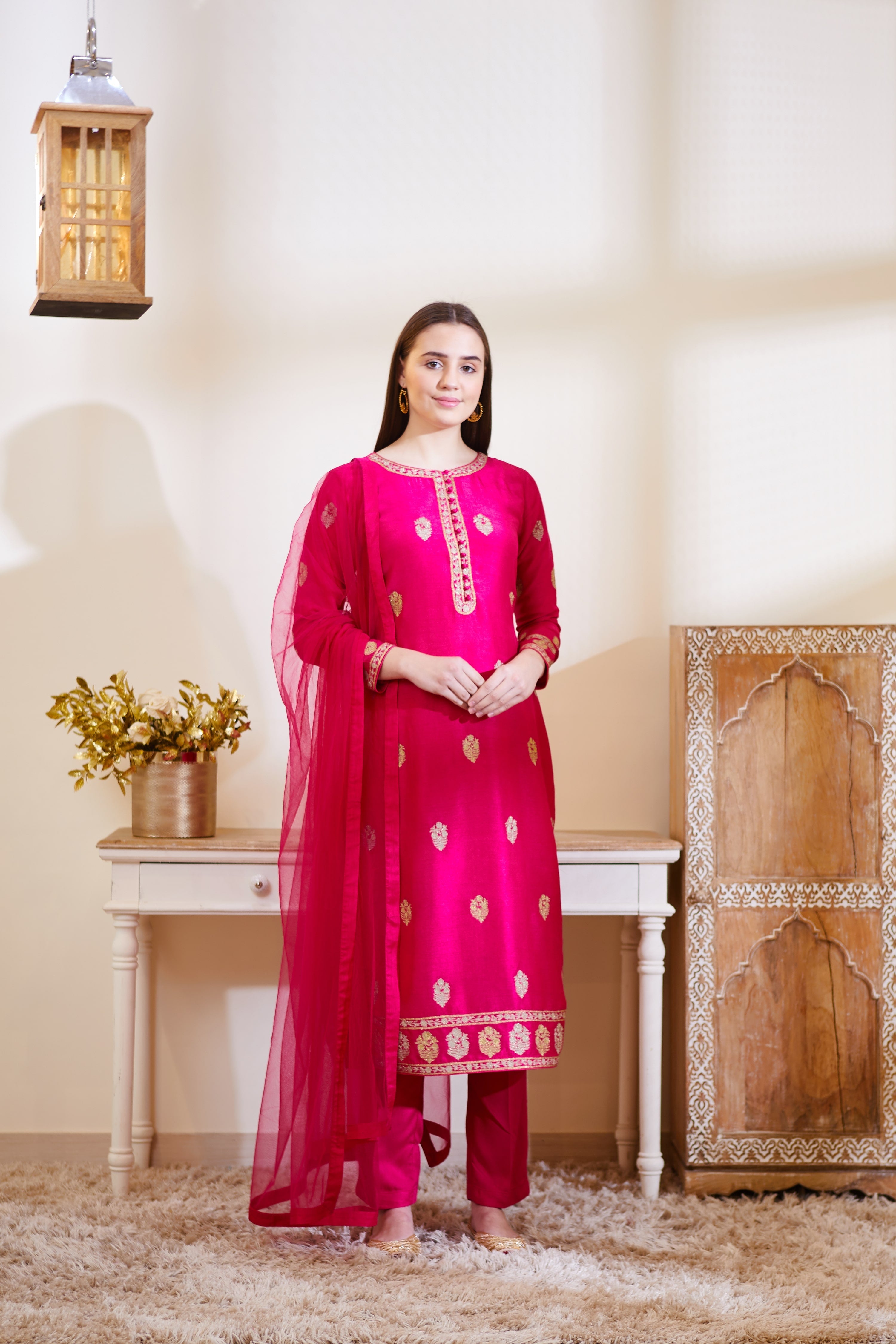 Pink Kurta Set