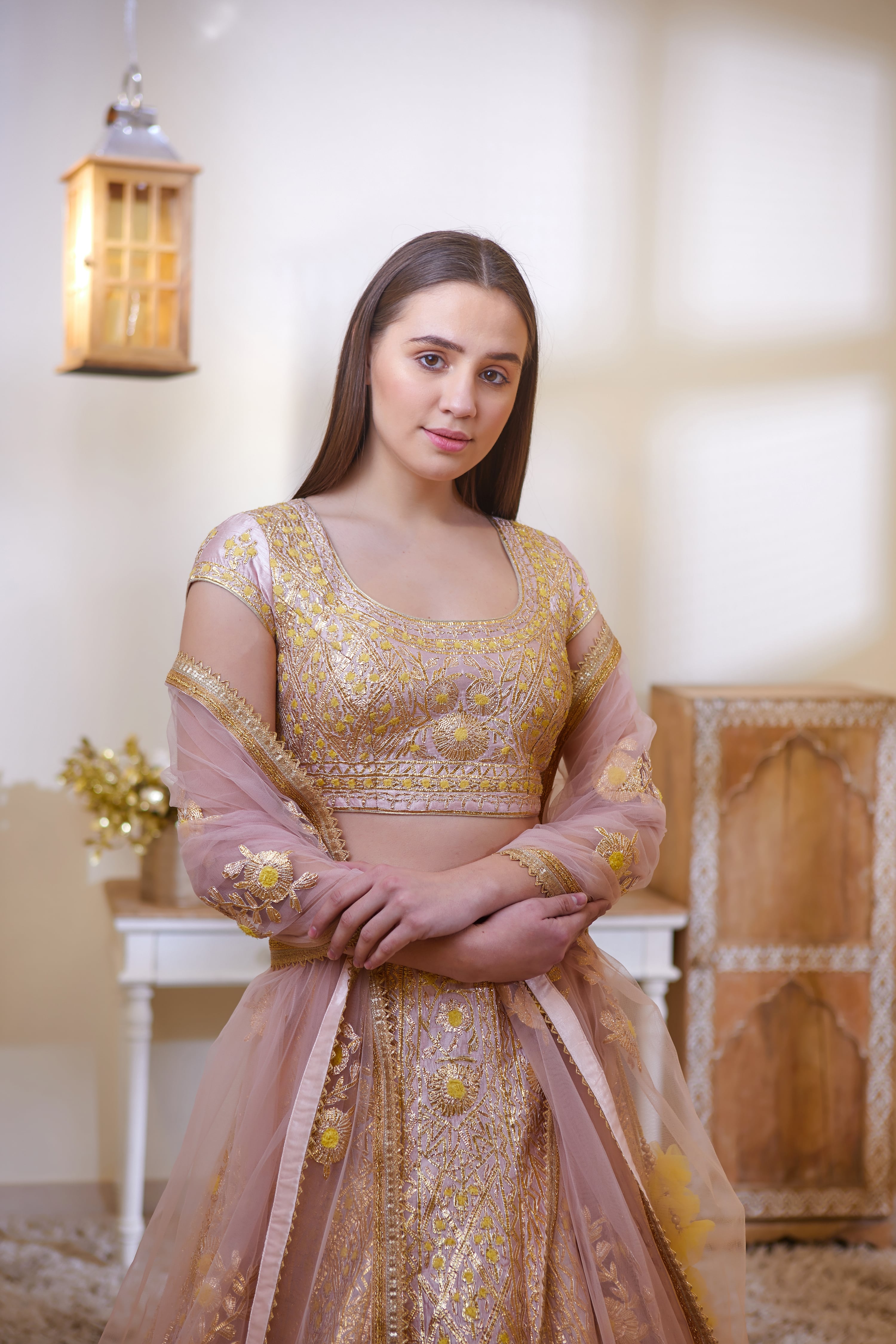 Blush Pink Lehenga Set