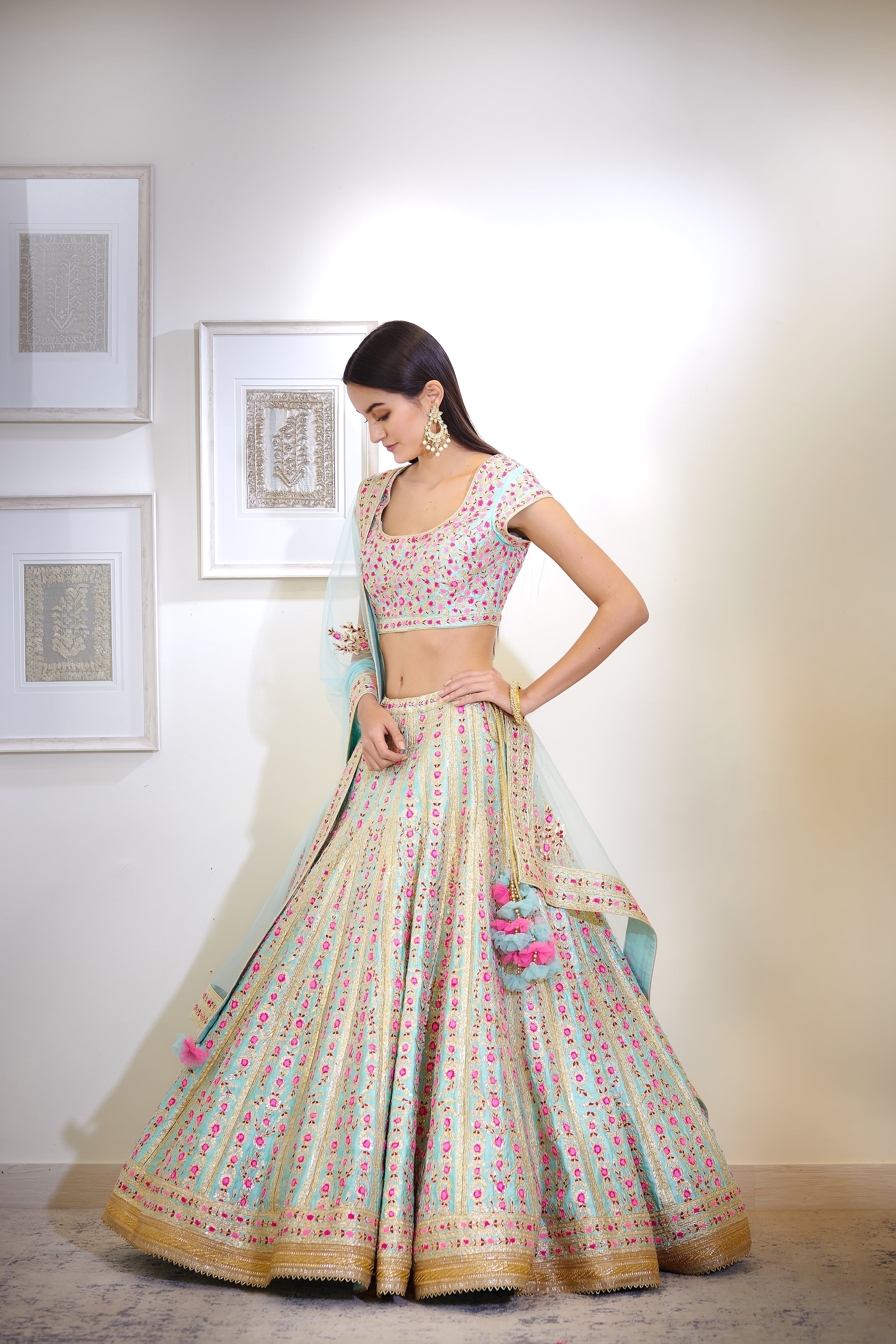 Blue Lehenga Set