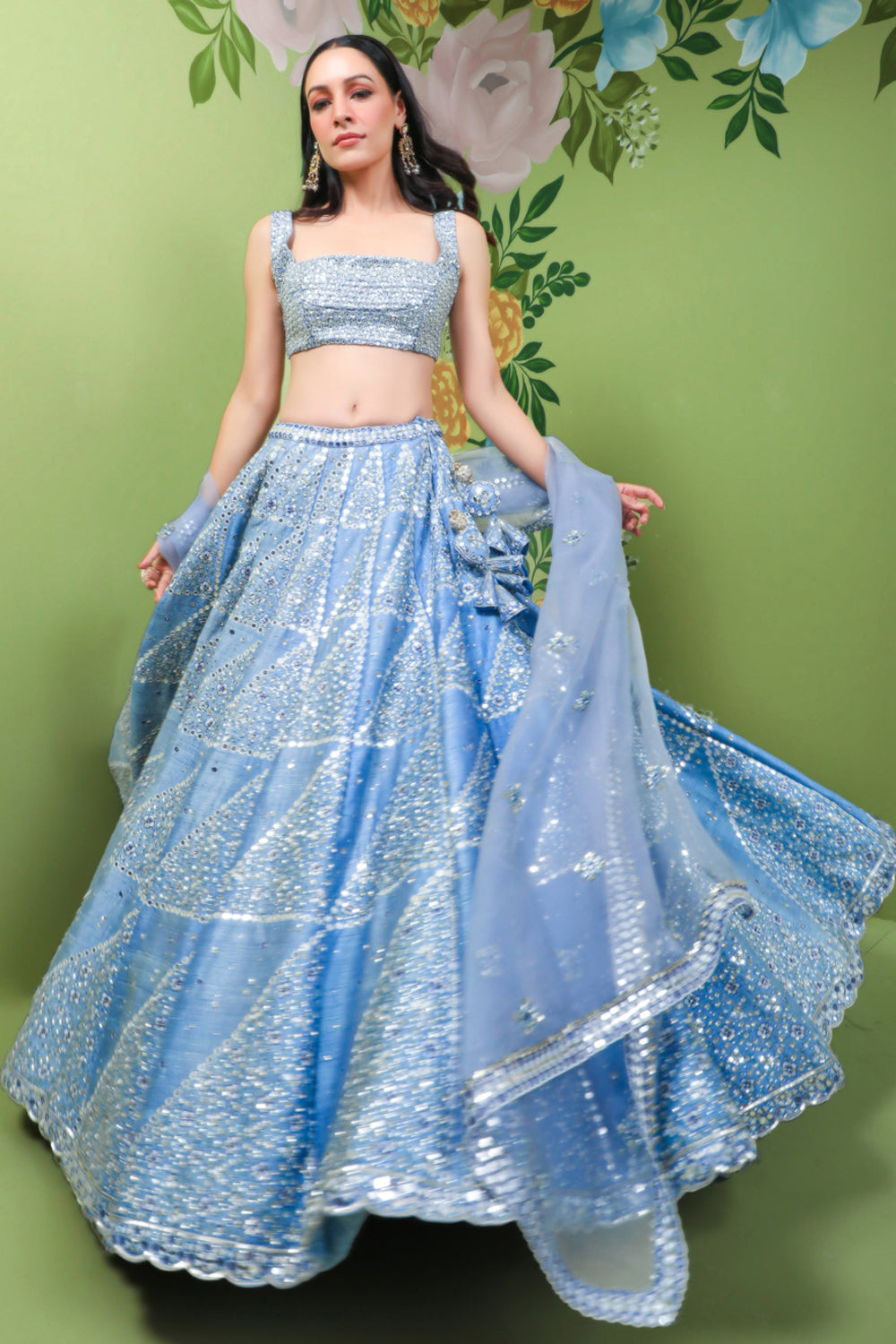 Sapphire Sophistication Lehenga Set