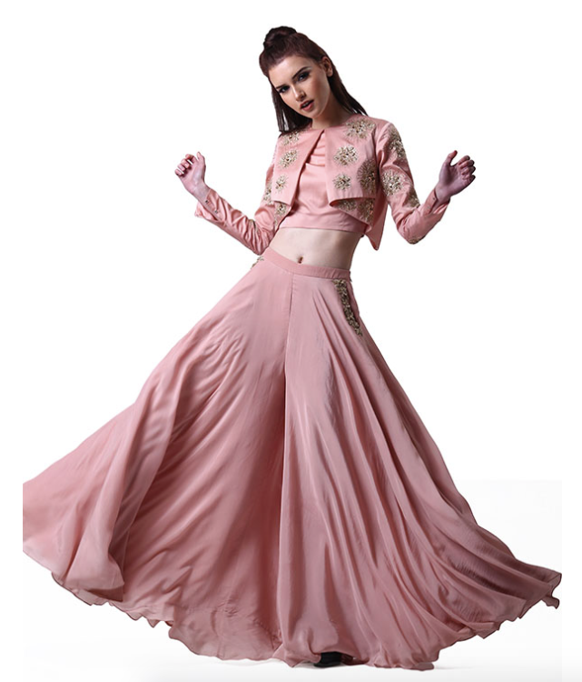 Flap Top And Palazzo Set