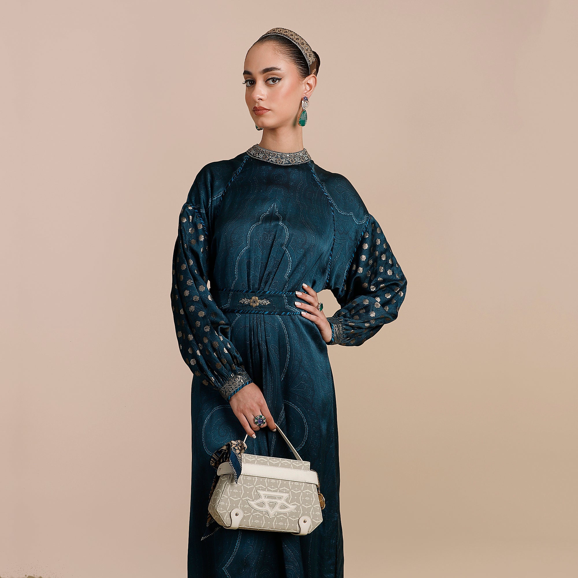 Teal Blue Kaftan | SATT