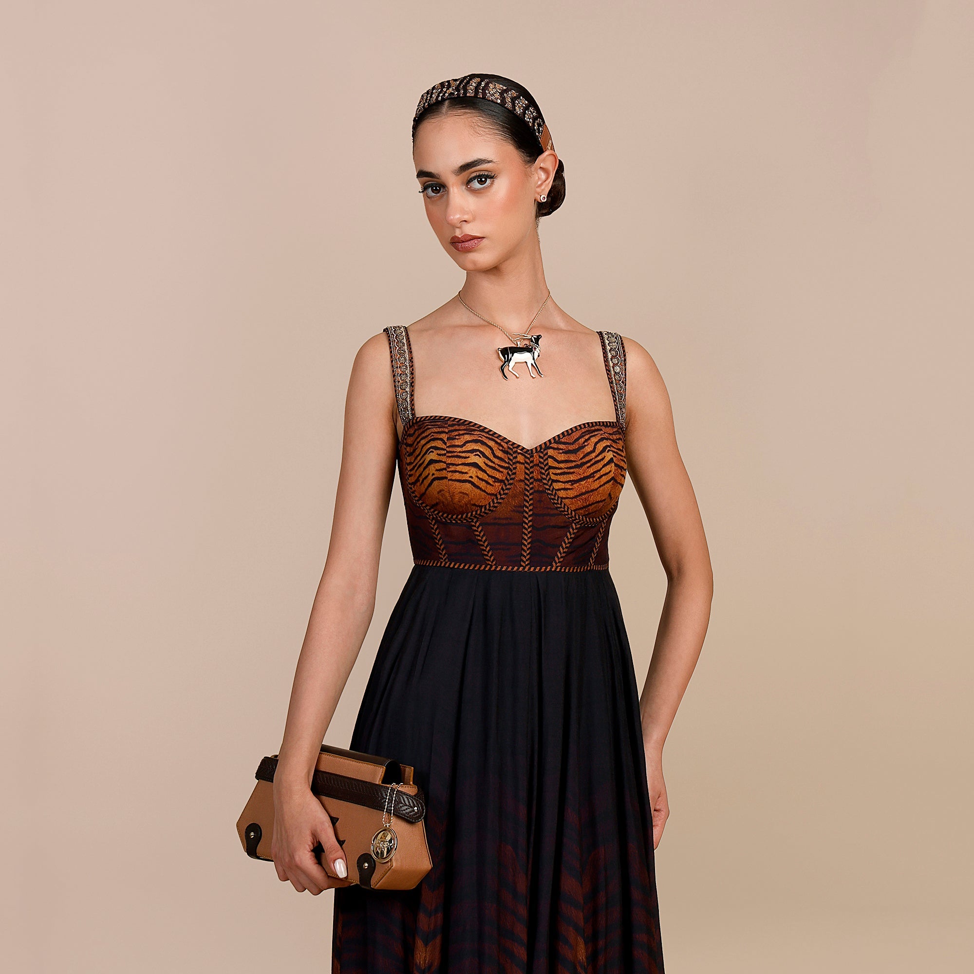Tiger Print Ombre Anarkali | SATT