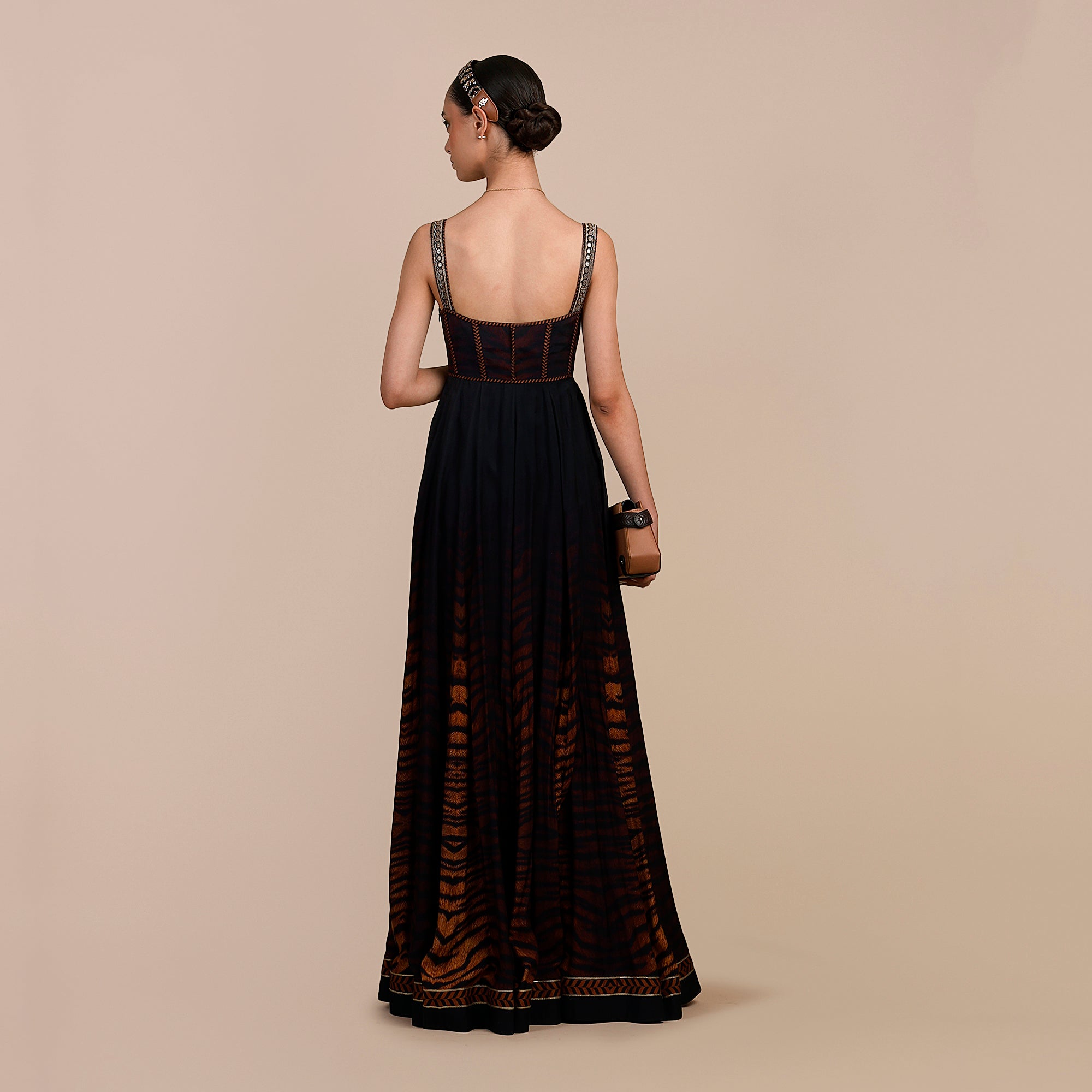 Tiger Print Ombre Anarkali | SATT