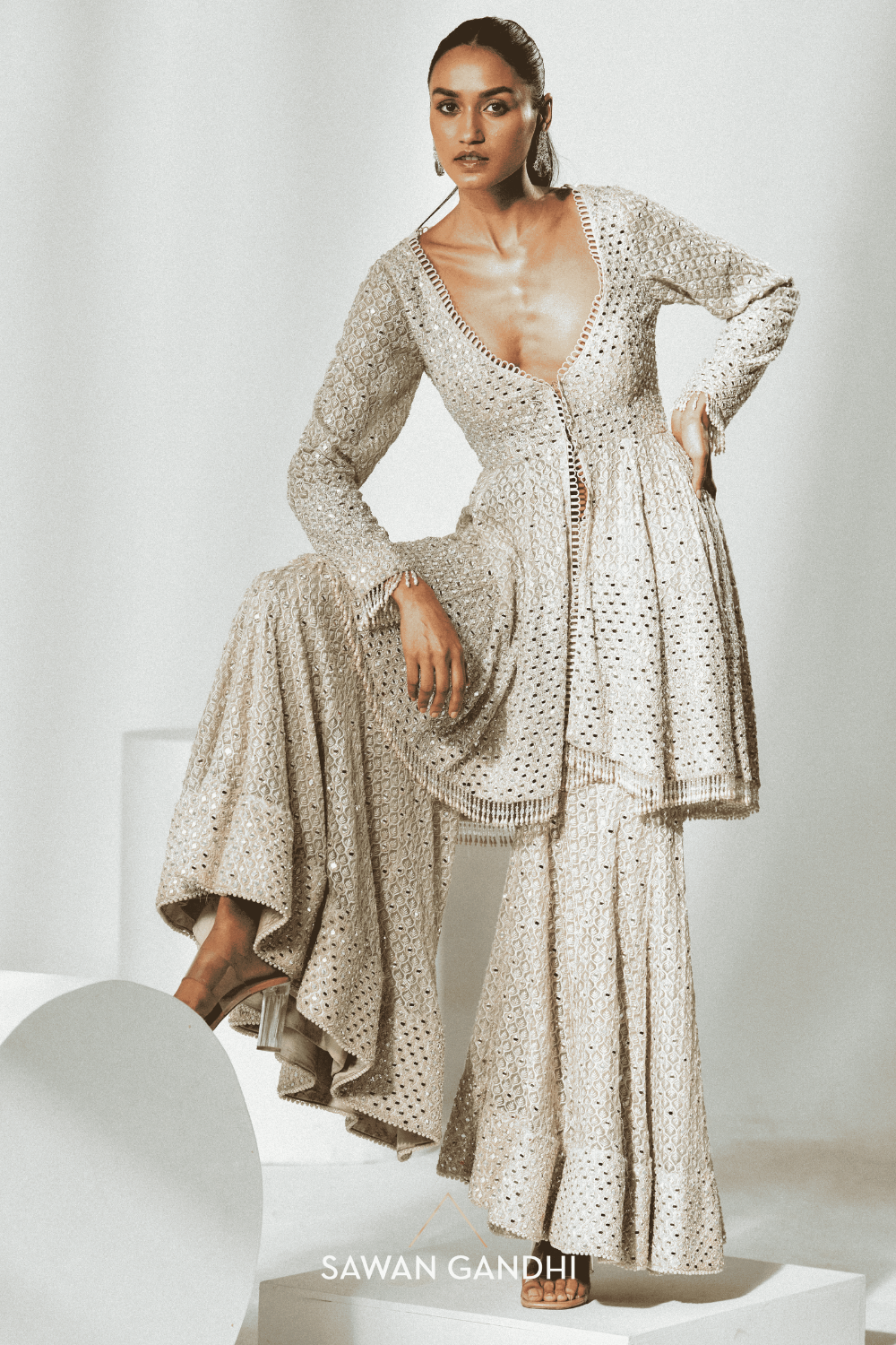 Ivory mirror sharara