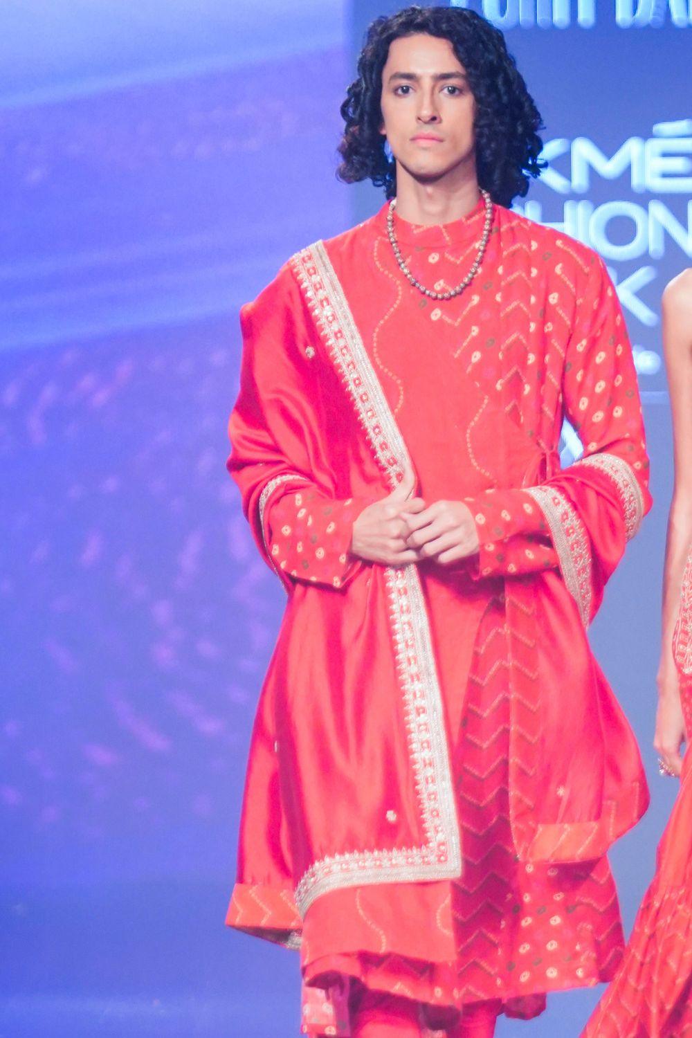 Kurta With Pants And Dushalla