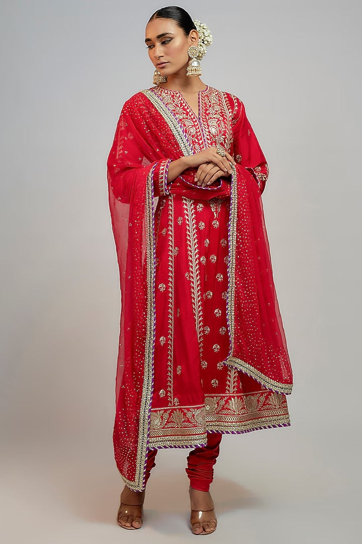 Anshula Kapoor in Aarohi Anarkali Set
