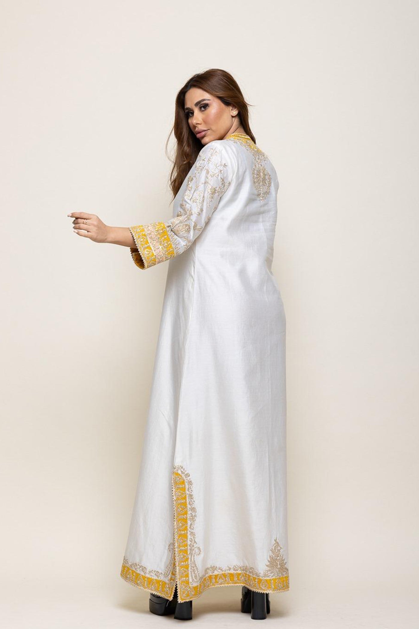 Resham - Daisy Ivory Abaya