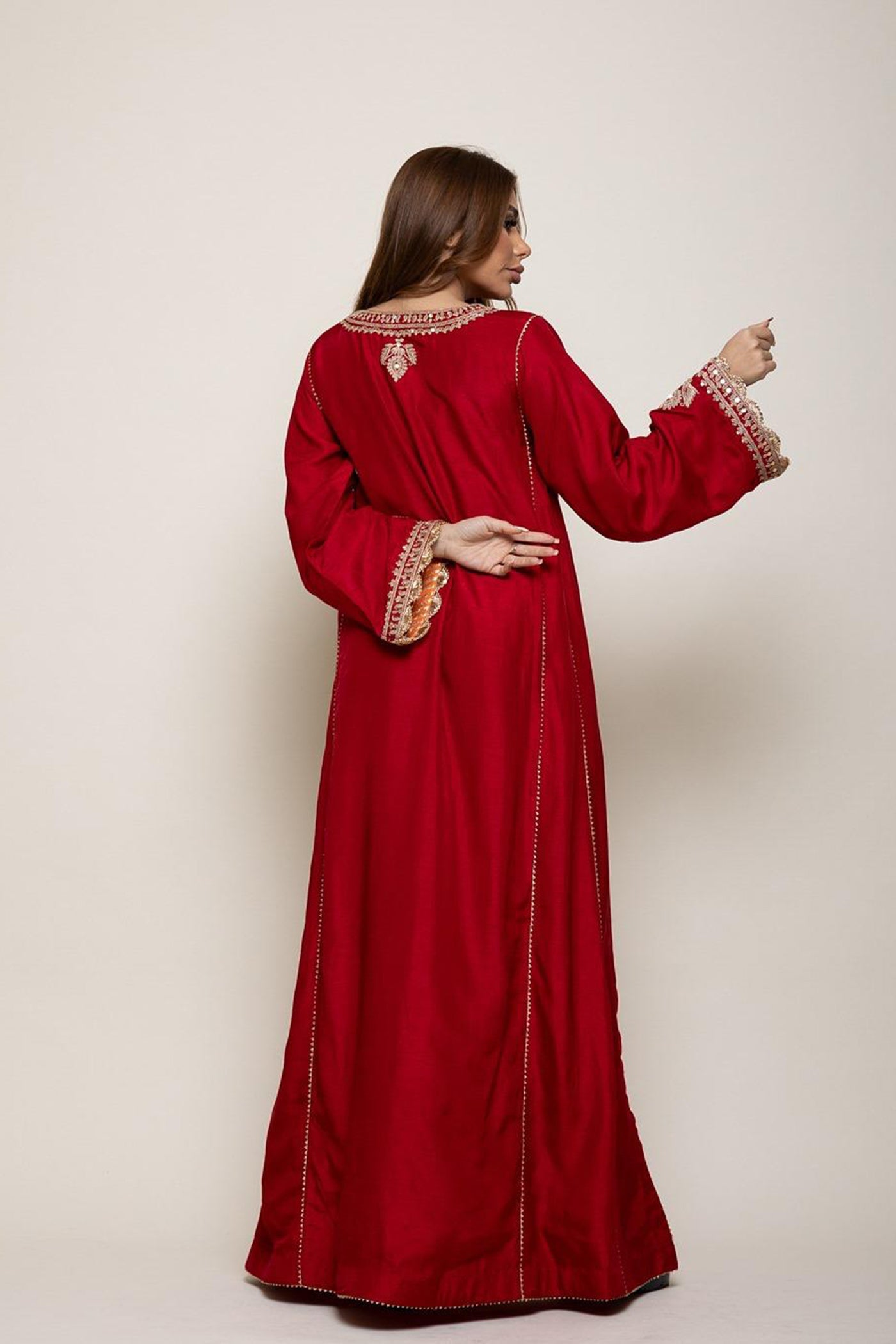 Mehreen - Deep Red Abaya