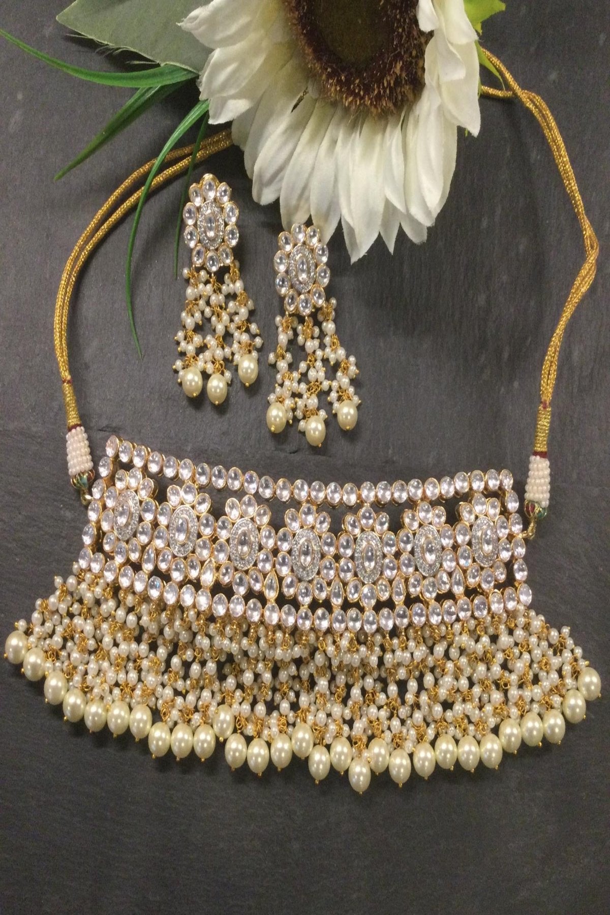 GA707 LEGACY PRIYA PEARL WATERFALL SET