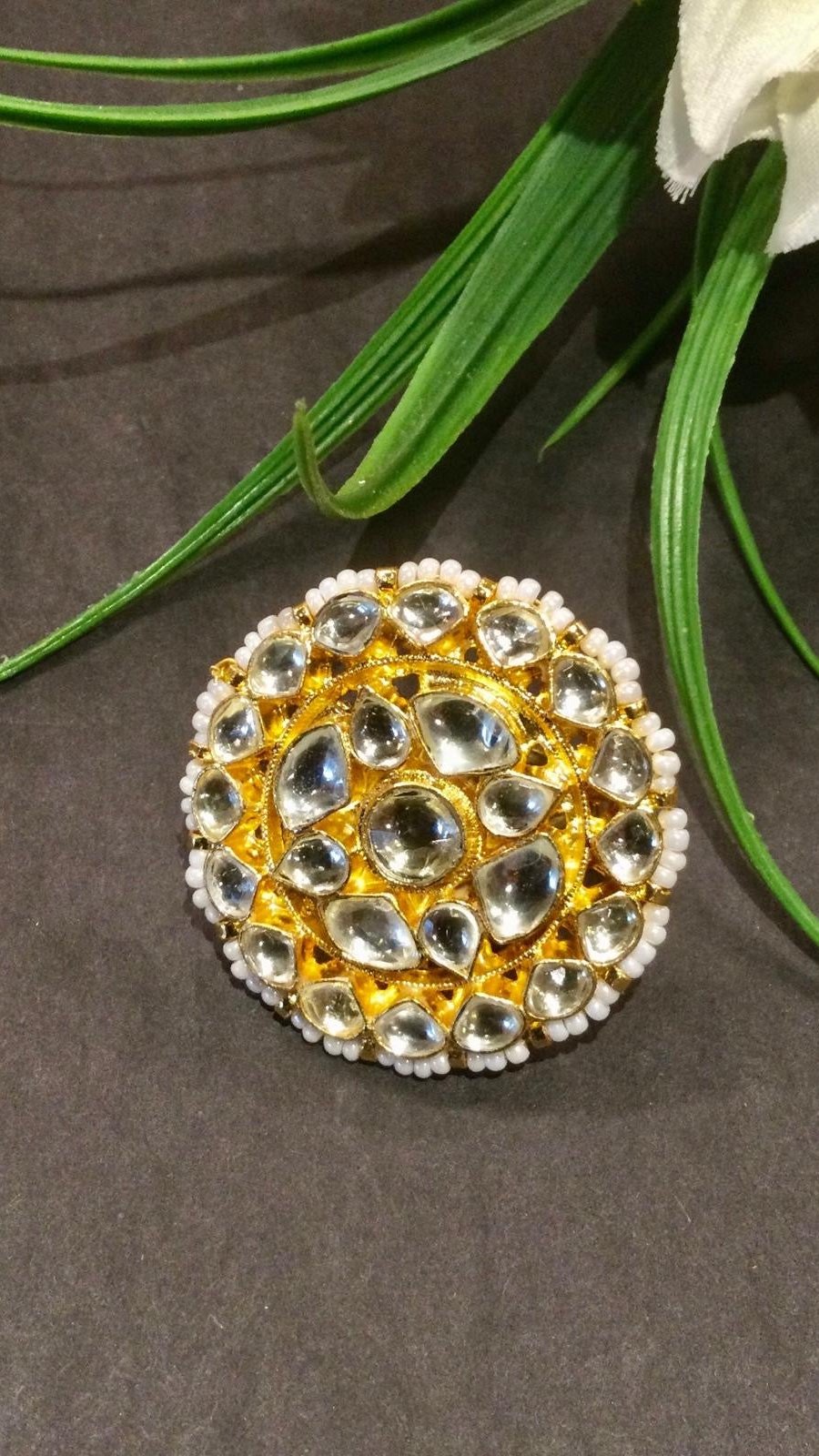 KJ325 RING KUNDAN