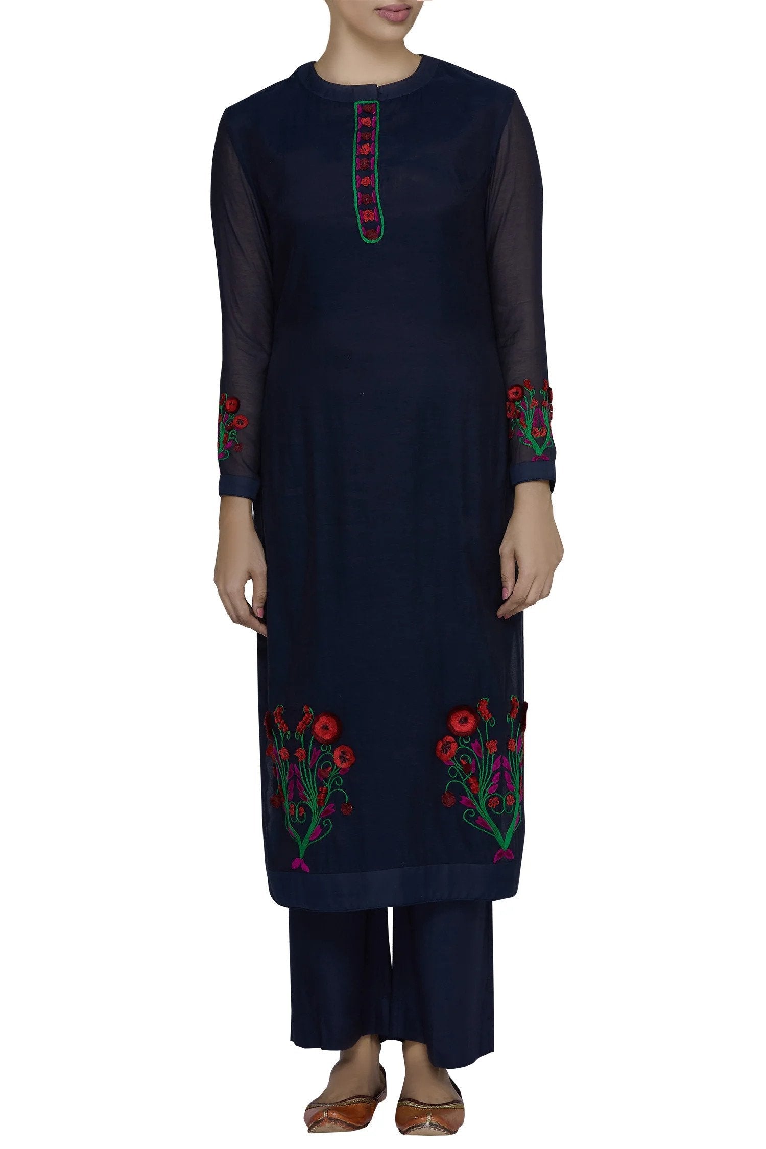 Navy Blue Kurta Set