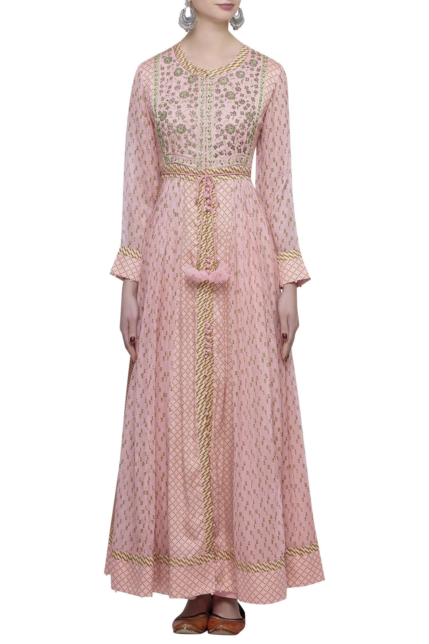 Pink Anarkali Set