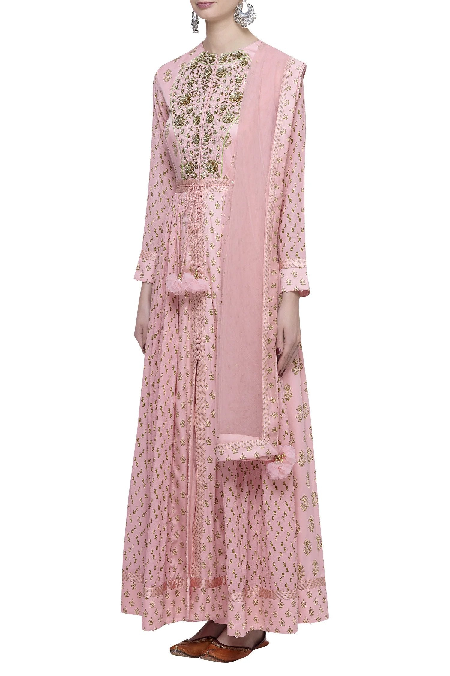 Pink Anarkali Set