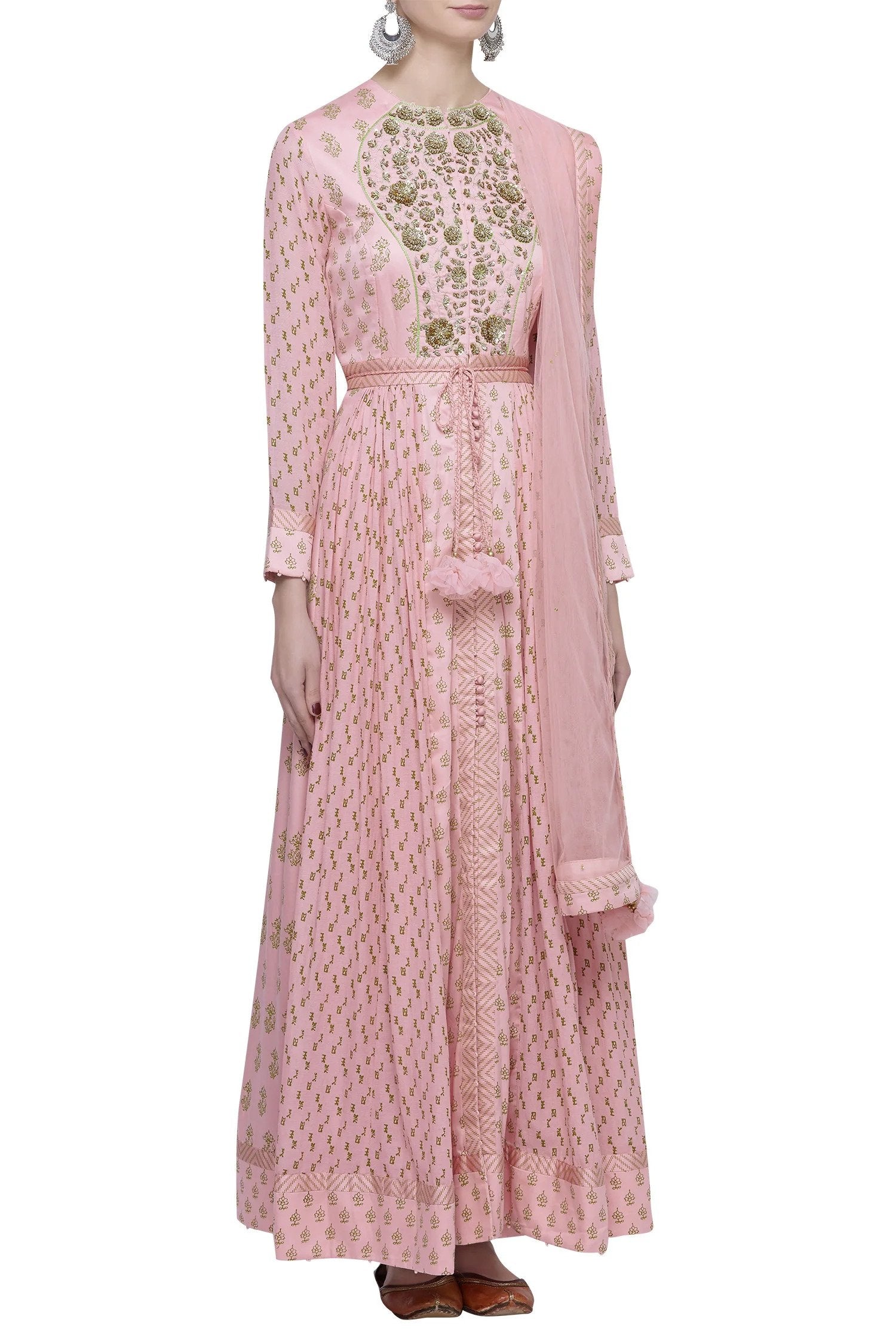 Pink Anarkali Set