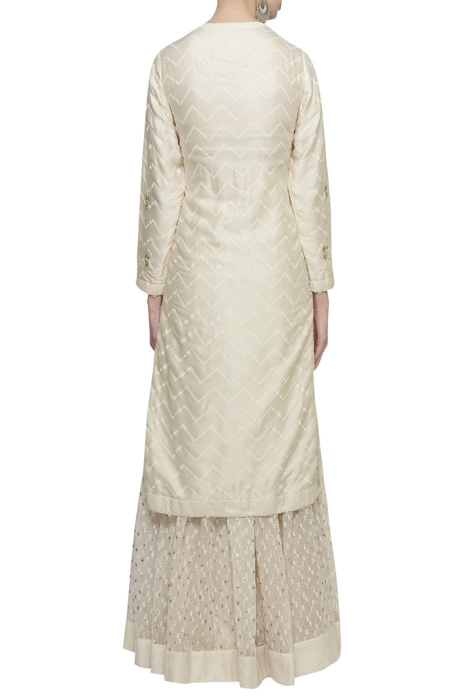 Ivory Kurta Lehenga Set