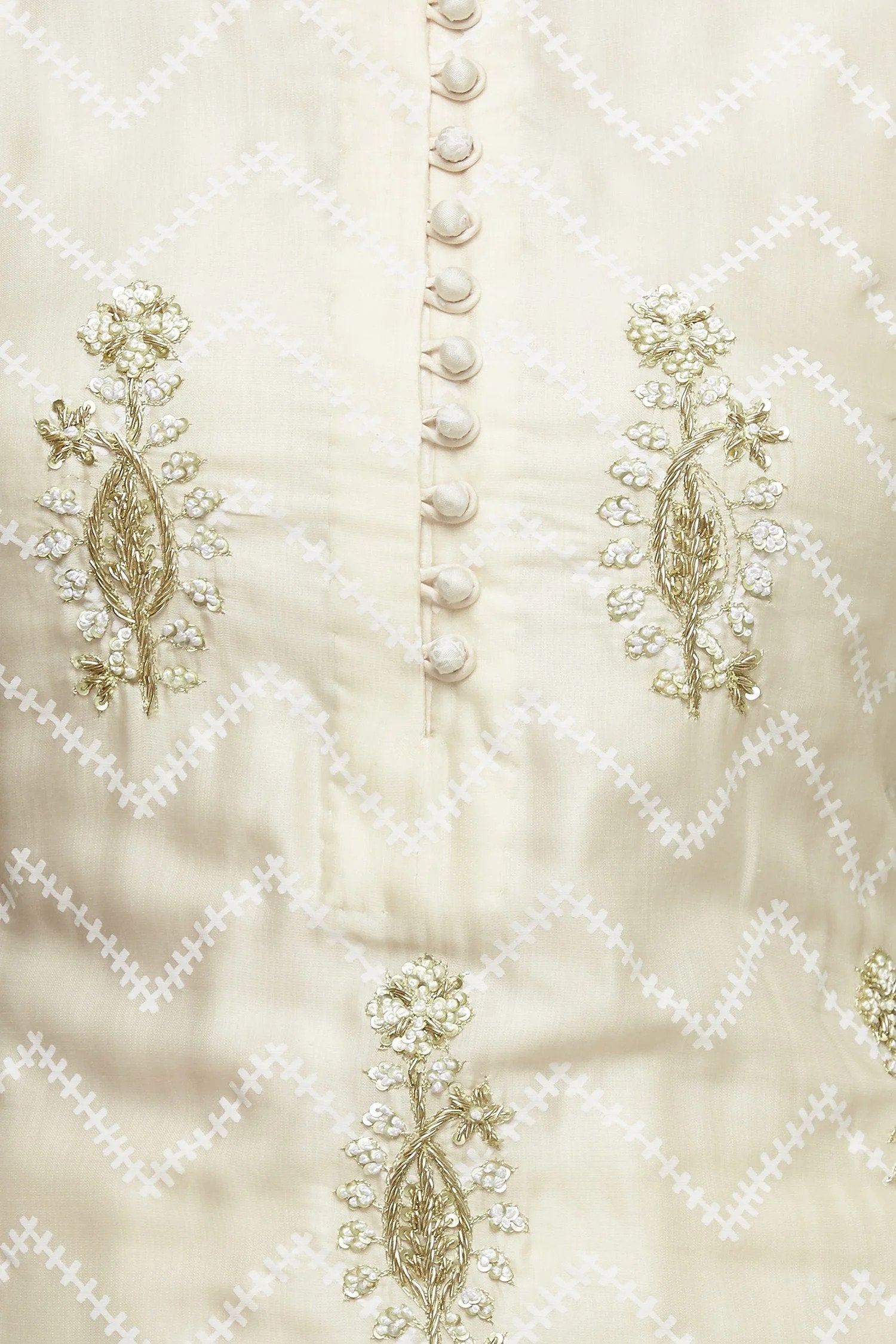 Ivory Kurta Lehenga Set