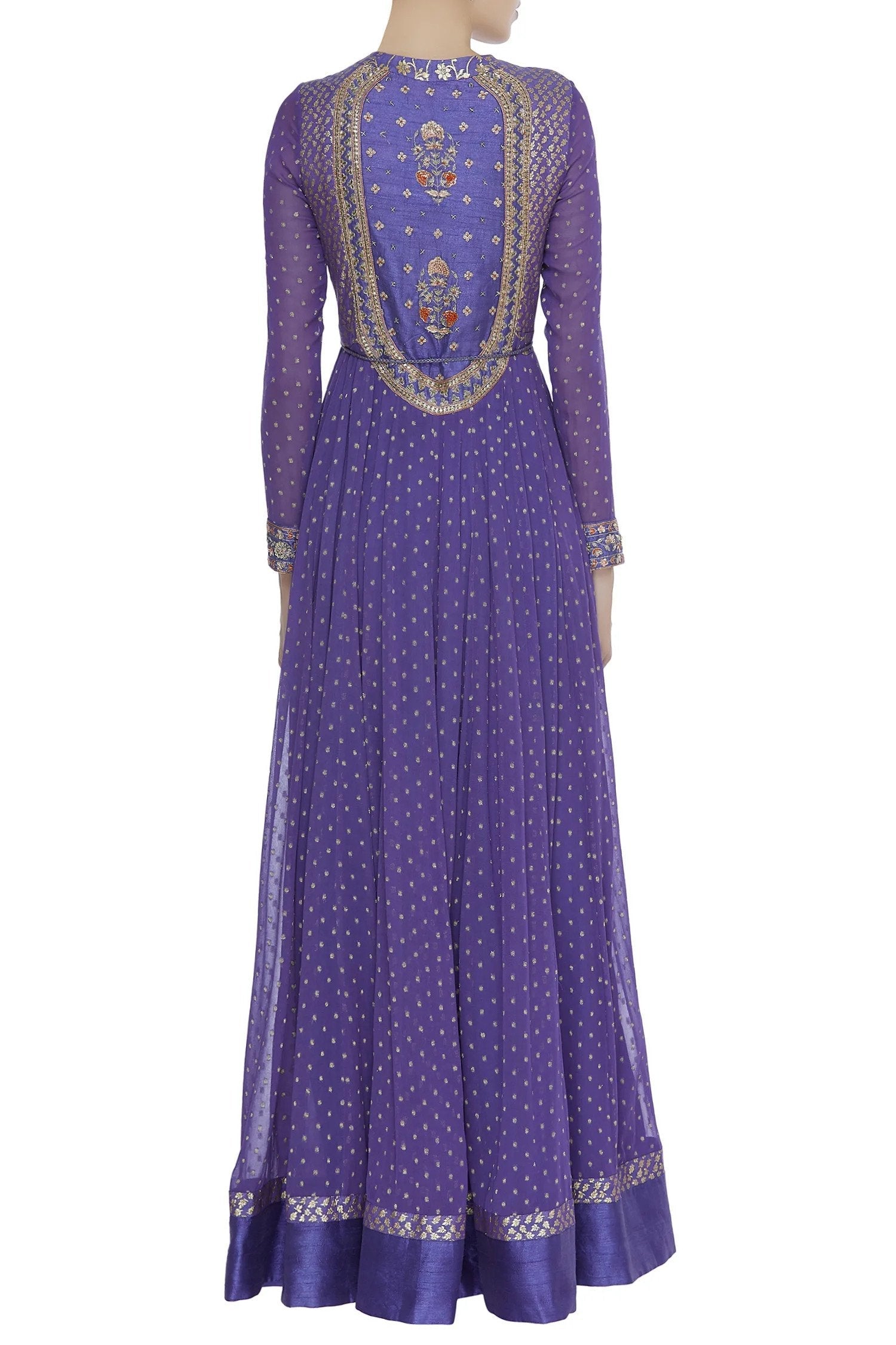 Purple Anarkali Set