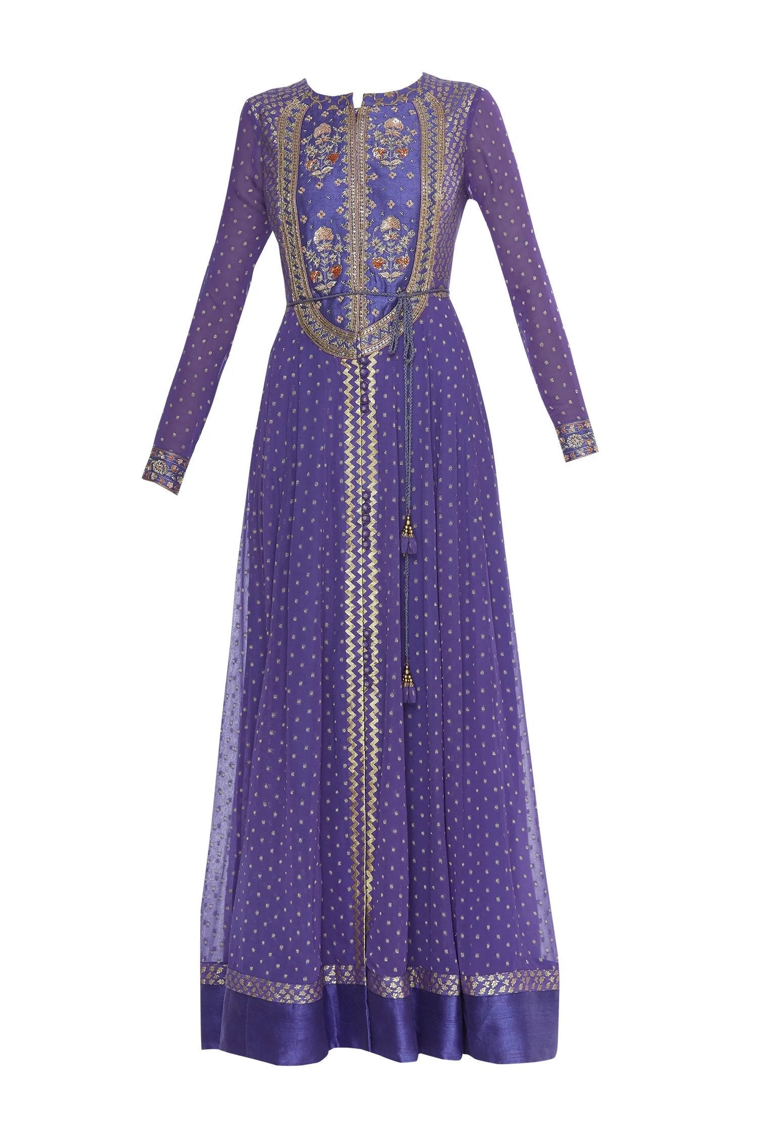 Purple Anarkali Set