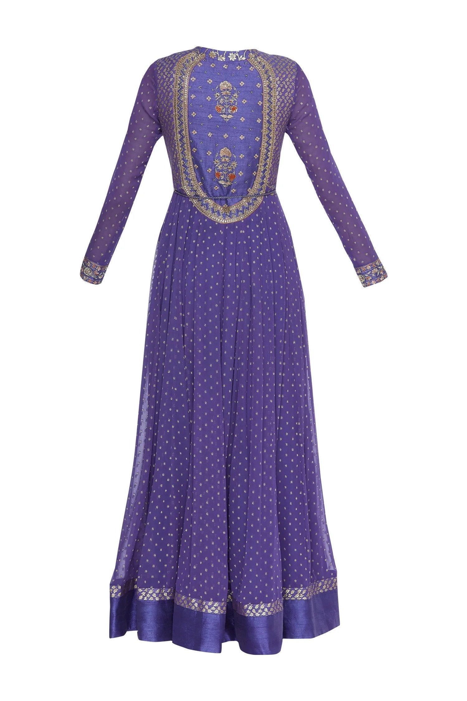 Purple Anarkali Set