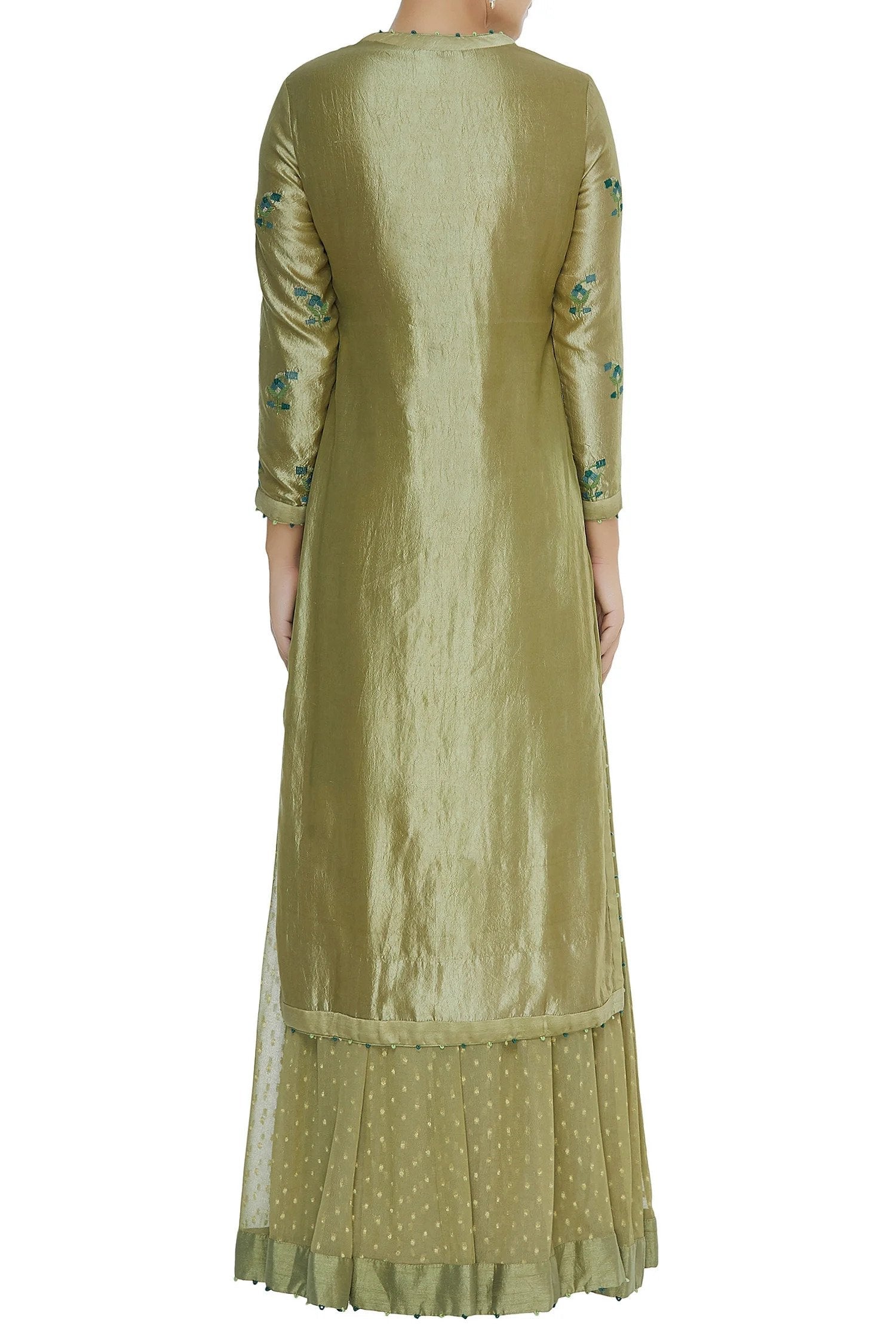 Green Kurta & Lehenga Set
