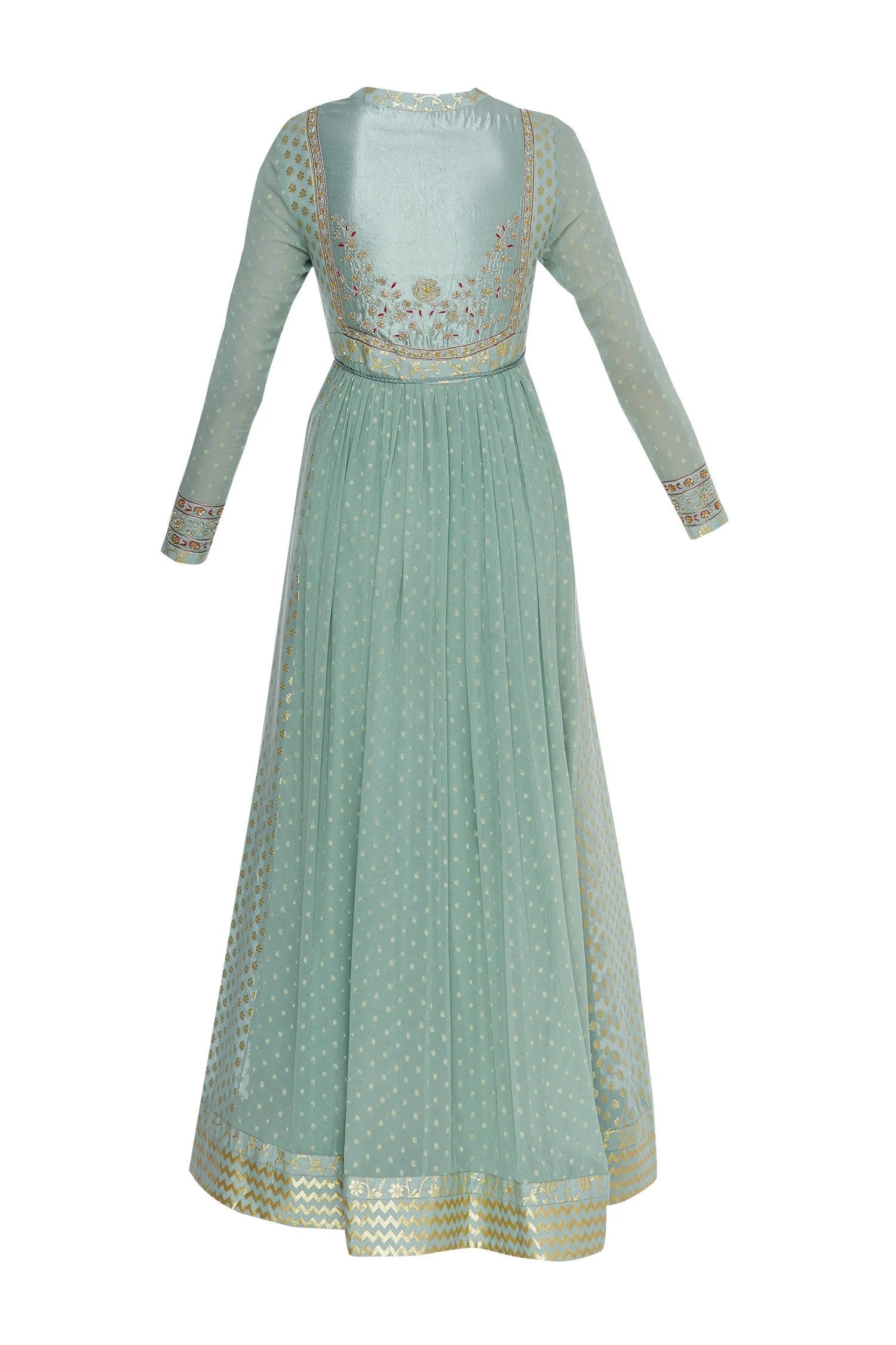 Sea Blue Anarkali Set