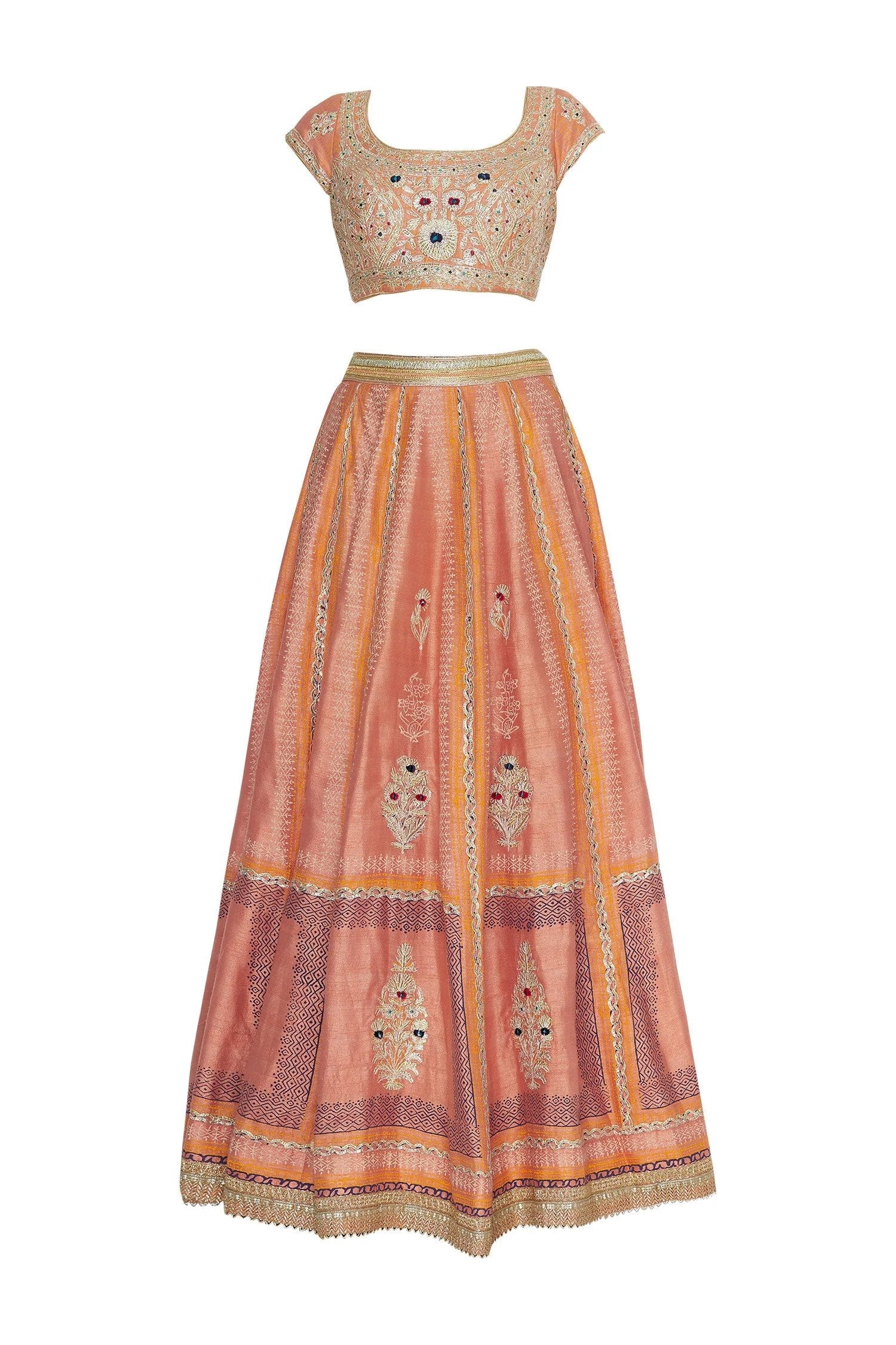 Multicolour Lehenga Set